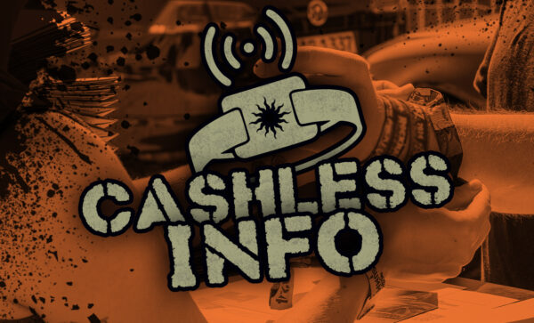 Summer Breeze Newsbild, um die Infos zu bargeldlosem Bezahlen zu übertiteln. Text auf Bild: Cashless Info