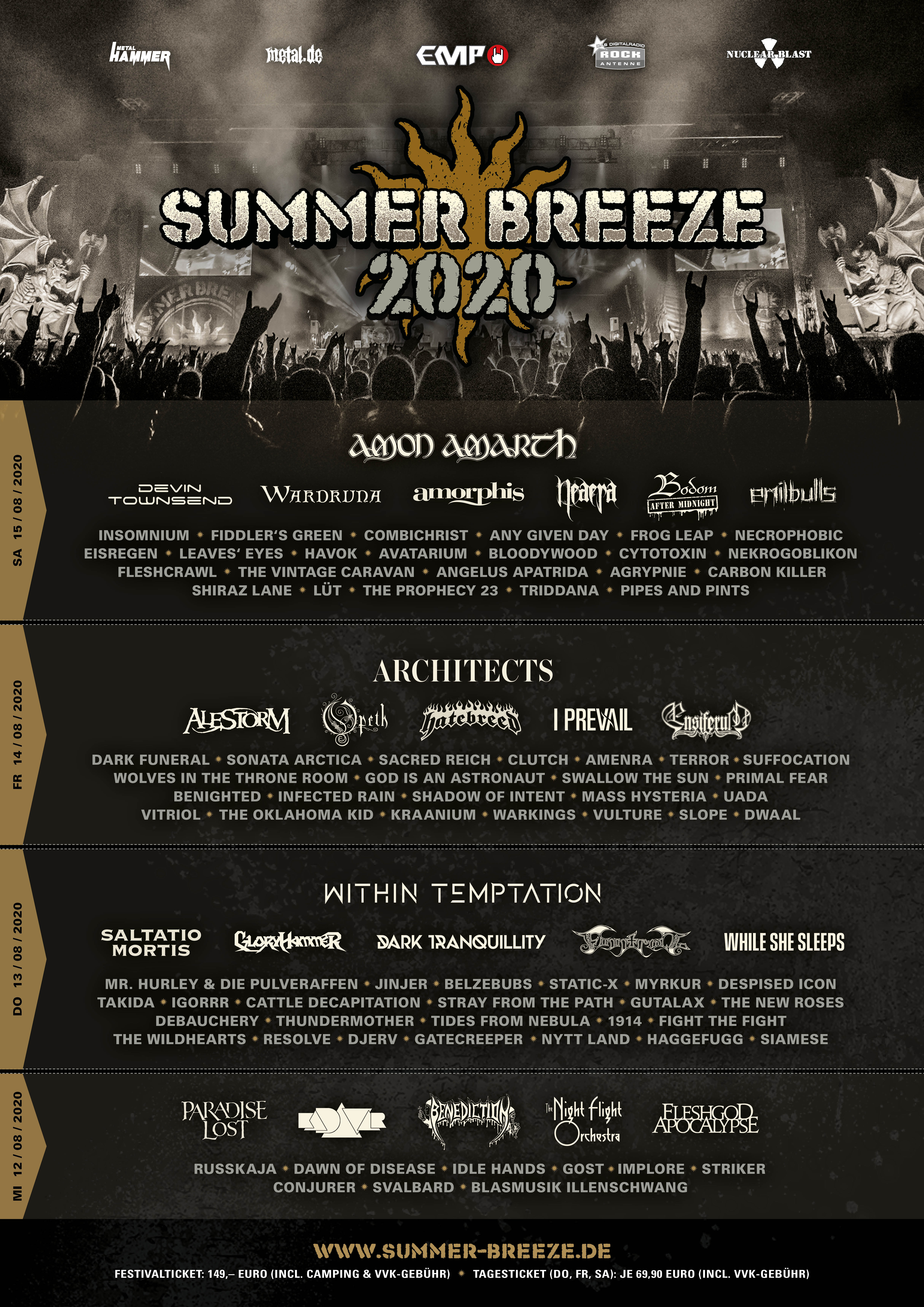 Day tickets at SUMMER BREEZE