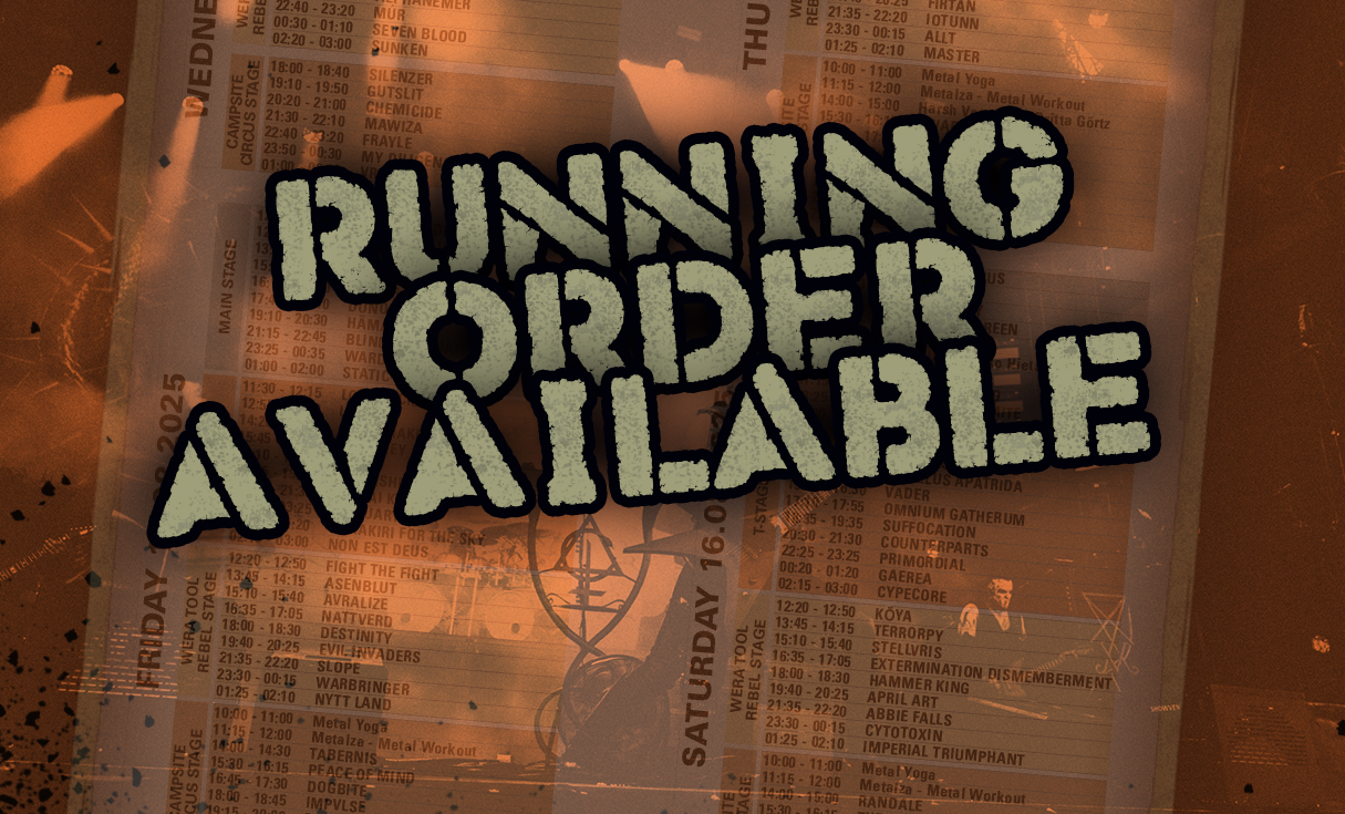 RUNNING ORDER 2025