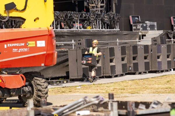 Impression des Aufbaus beim Summer Breeze 2025