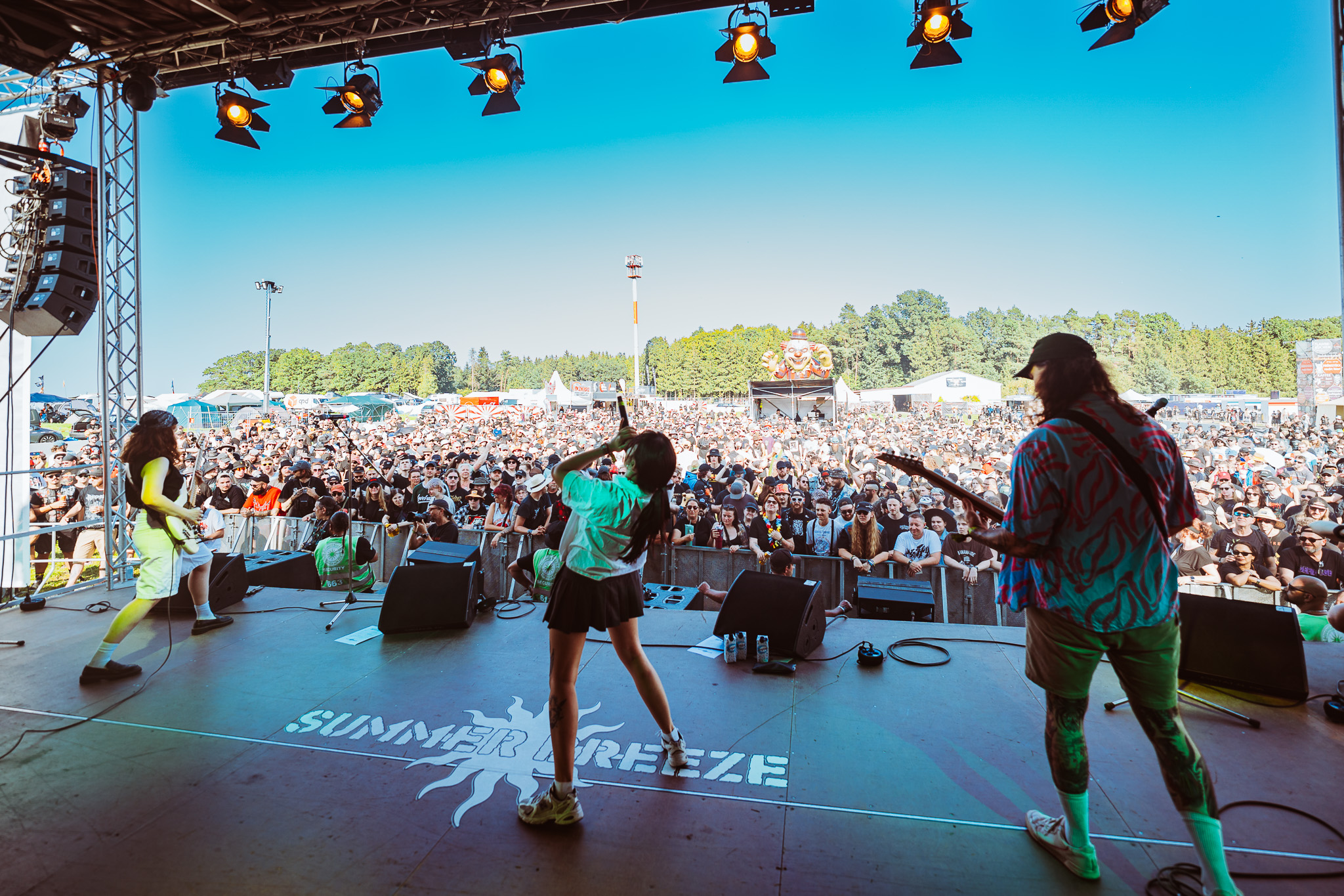 Bild vom Liveauftritt der Band Defiance HC beim Summer Breeze 2025