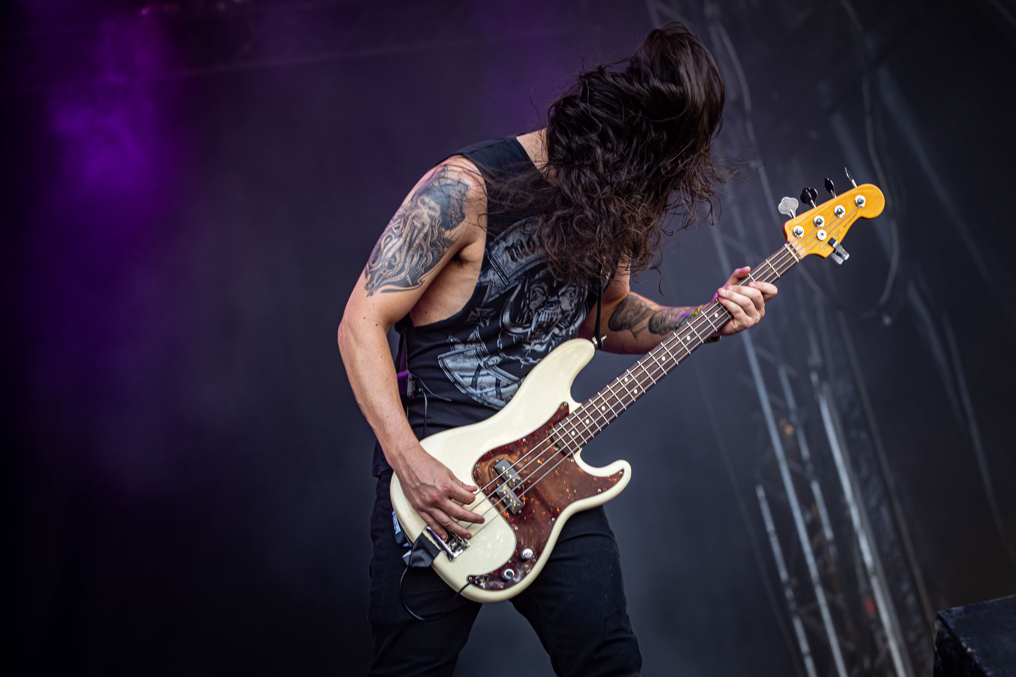 Bild vom Liveauftritt der Band Hellripper beim Summer Breeze 2025