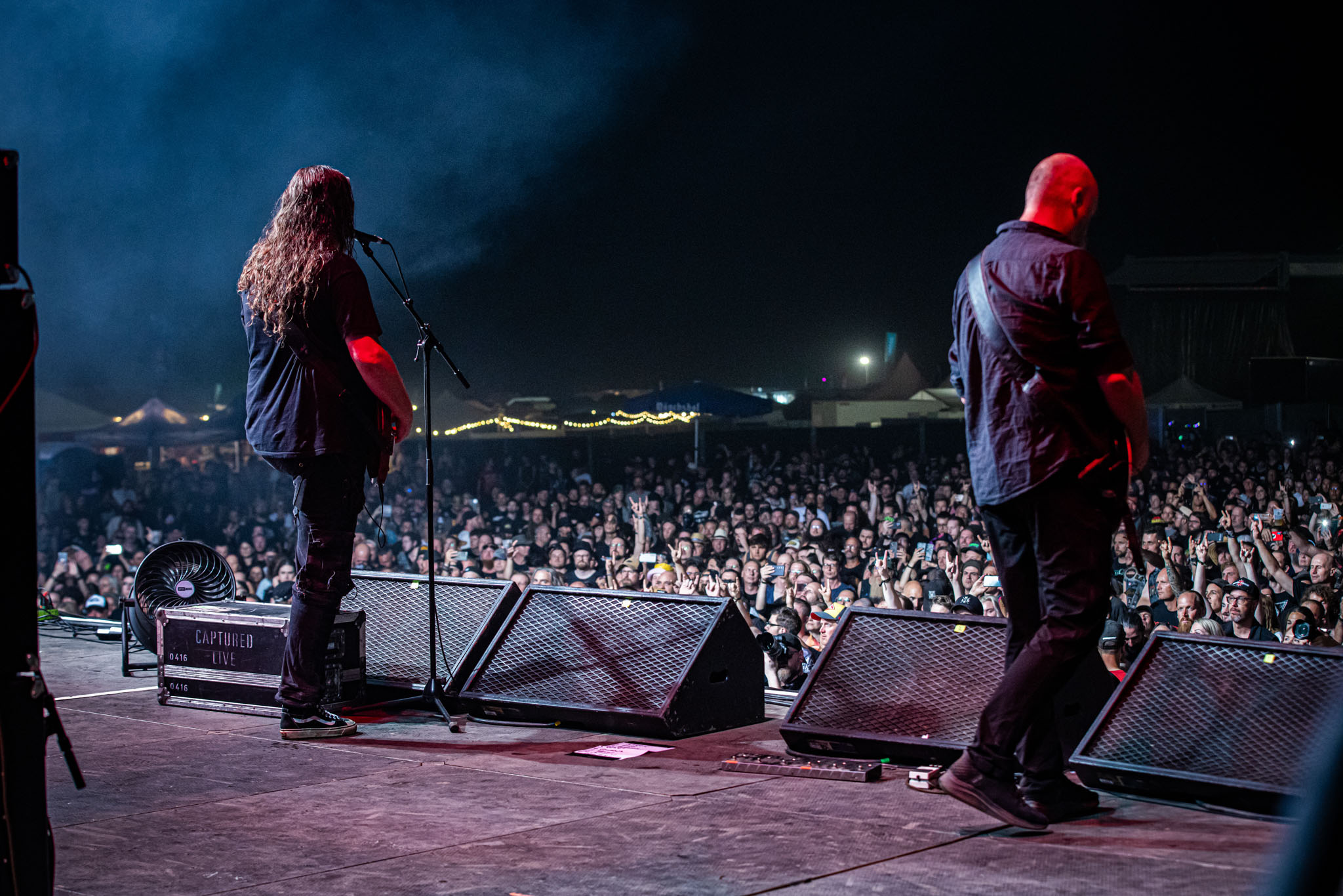 Bild vom Liveauftritt der Band Borknagar beim Summer Breeze 2025