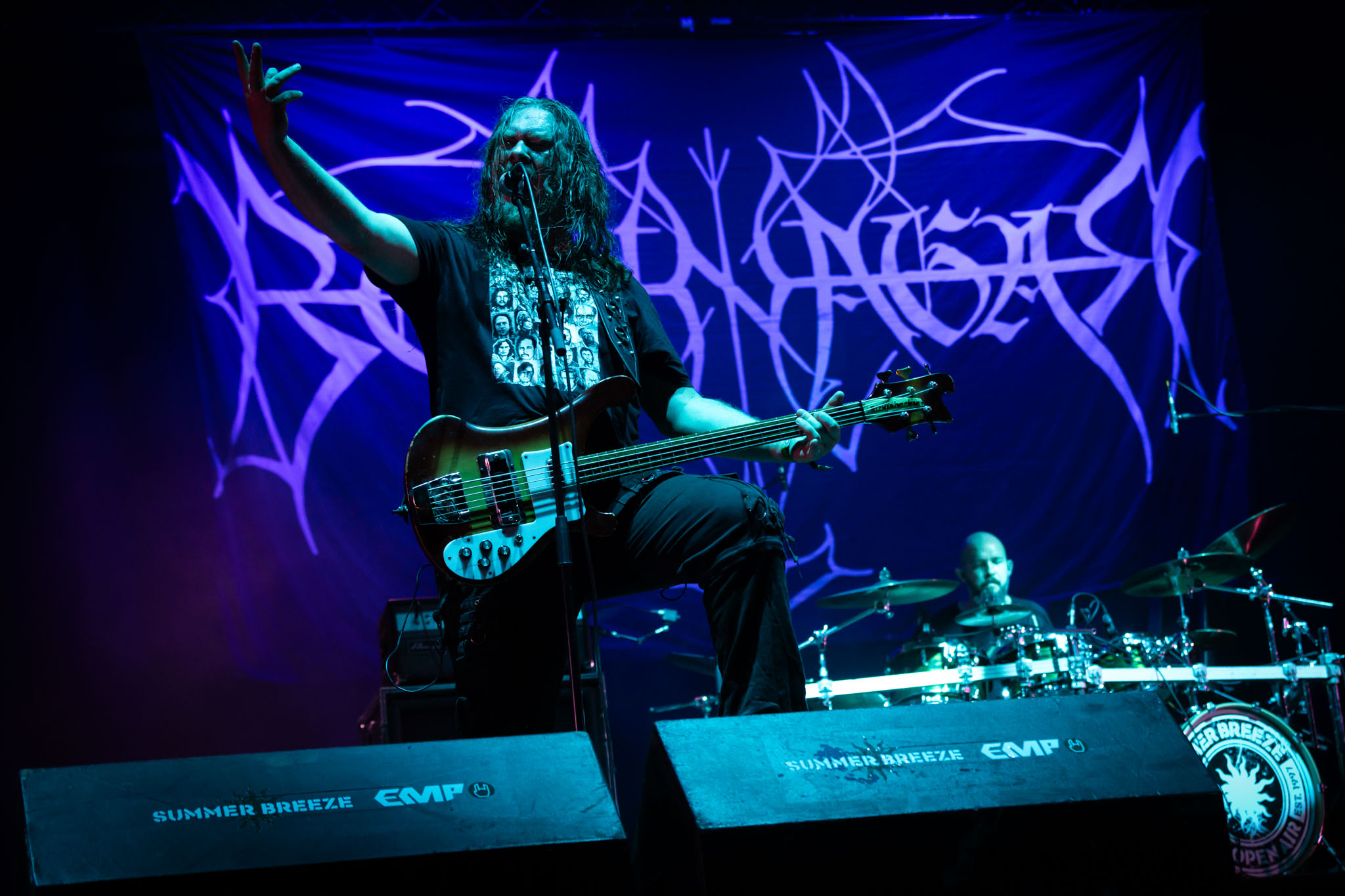 Bild vom Liveauftritt der Band Borknagar beim Summer Breeze 2025