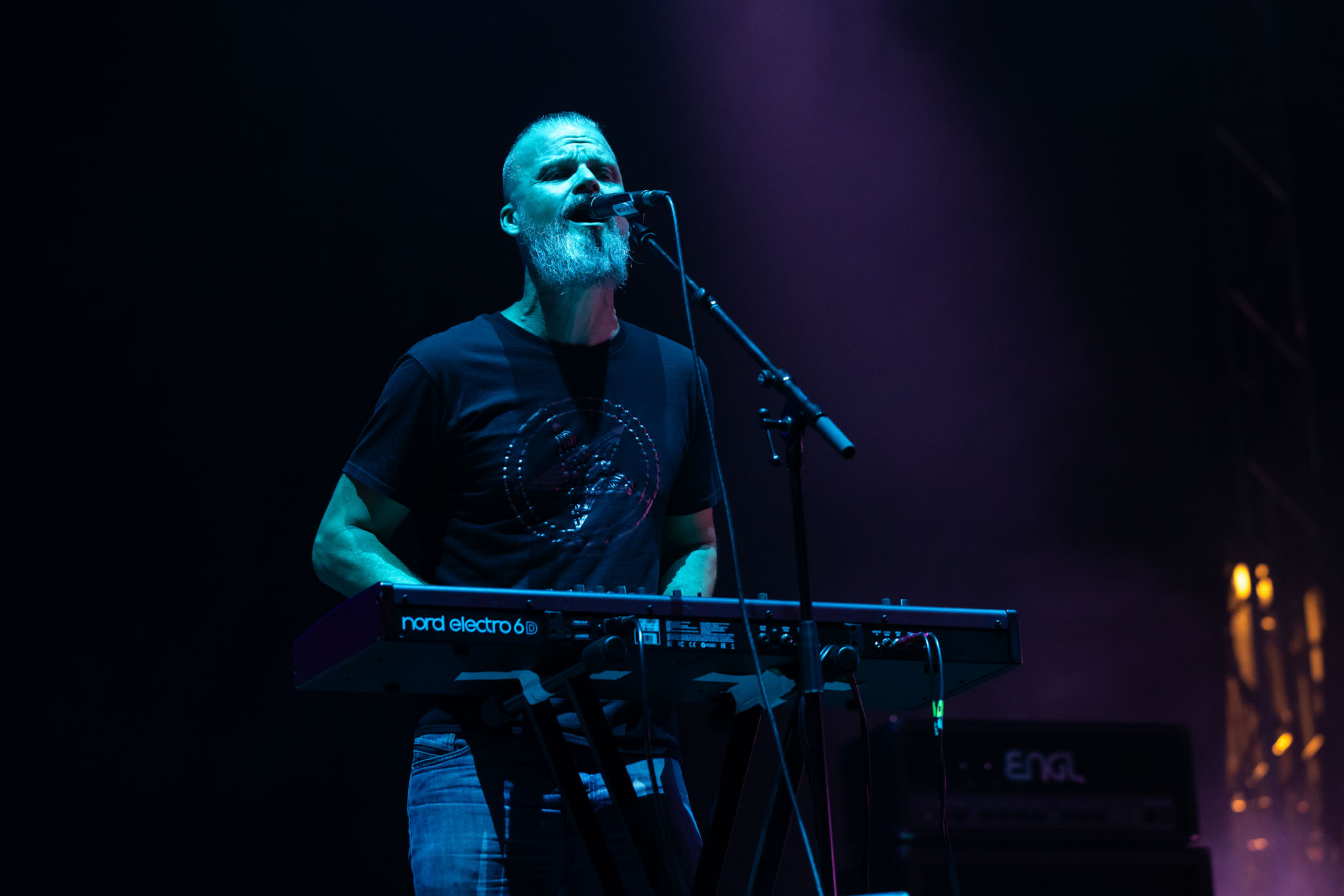 Bild vom Liveauftritt der Band Borknagar beim Summer Breeze 2025