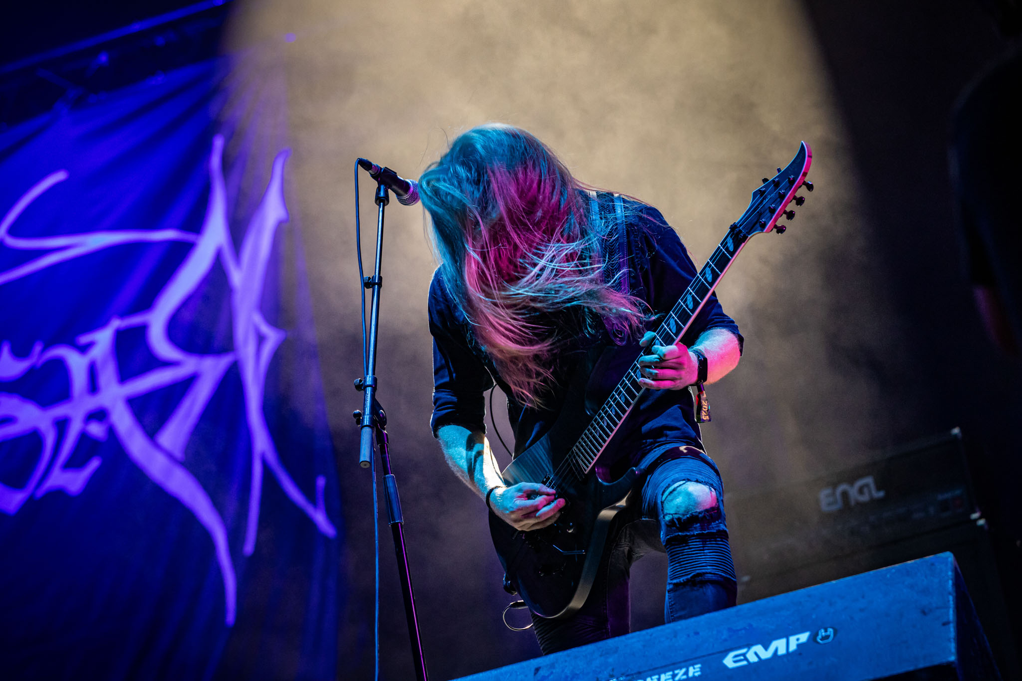 Bild vom Liveauftritt der Band Borknagar beim Summer Breeze 2025