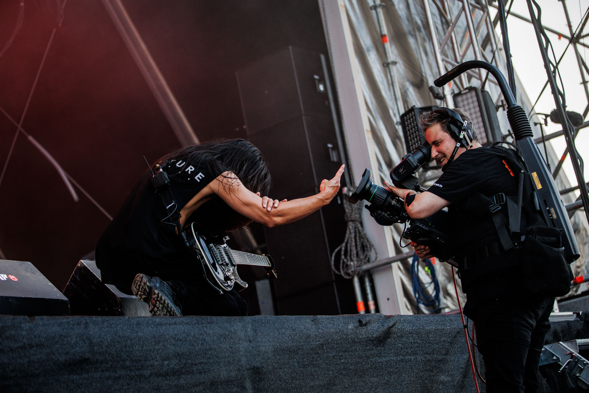 Bild vom Liveauftritt der Band Crystal Lake beim Summer Breeze 2025