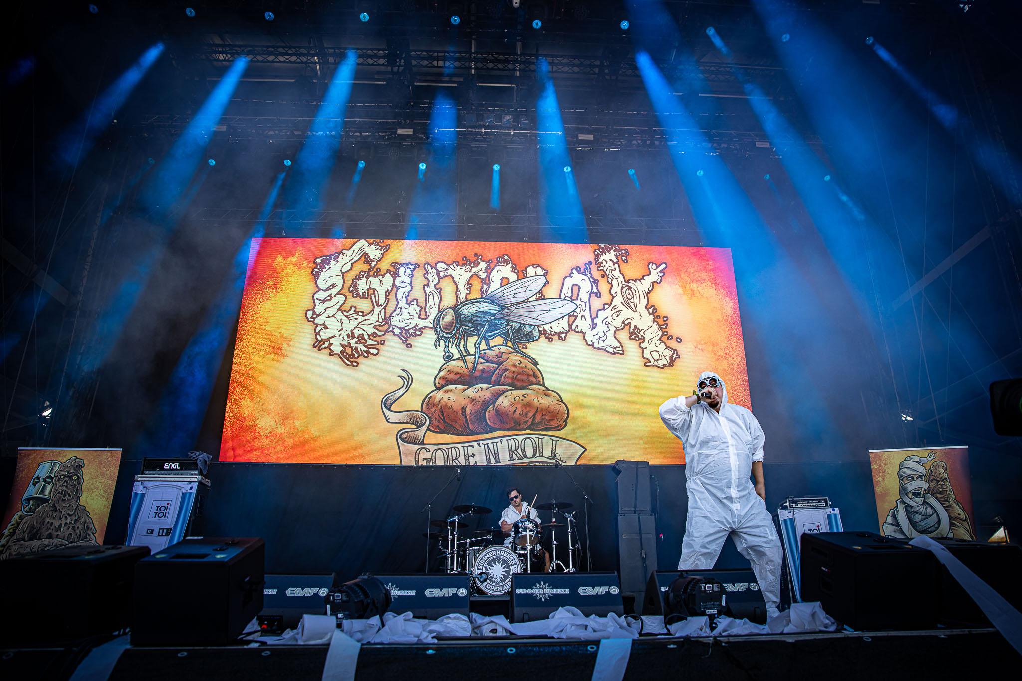 Bild vom Liveauftritt der Band Gutalax beim Summer Breeze 2025