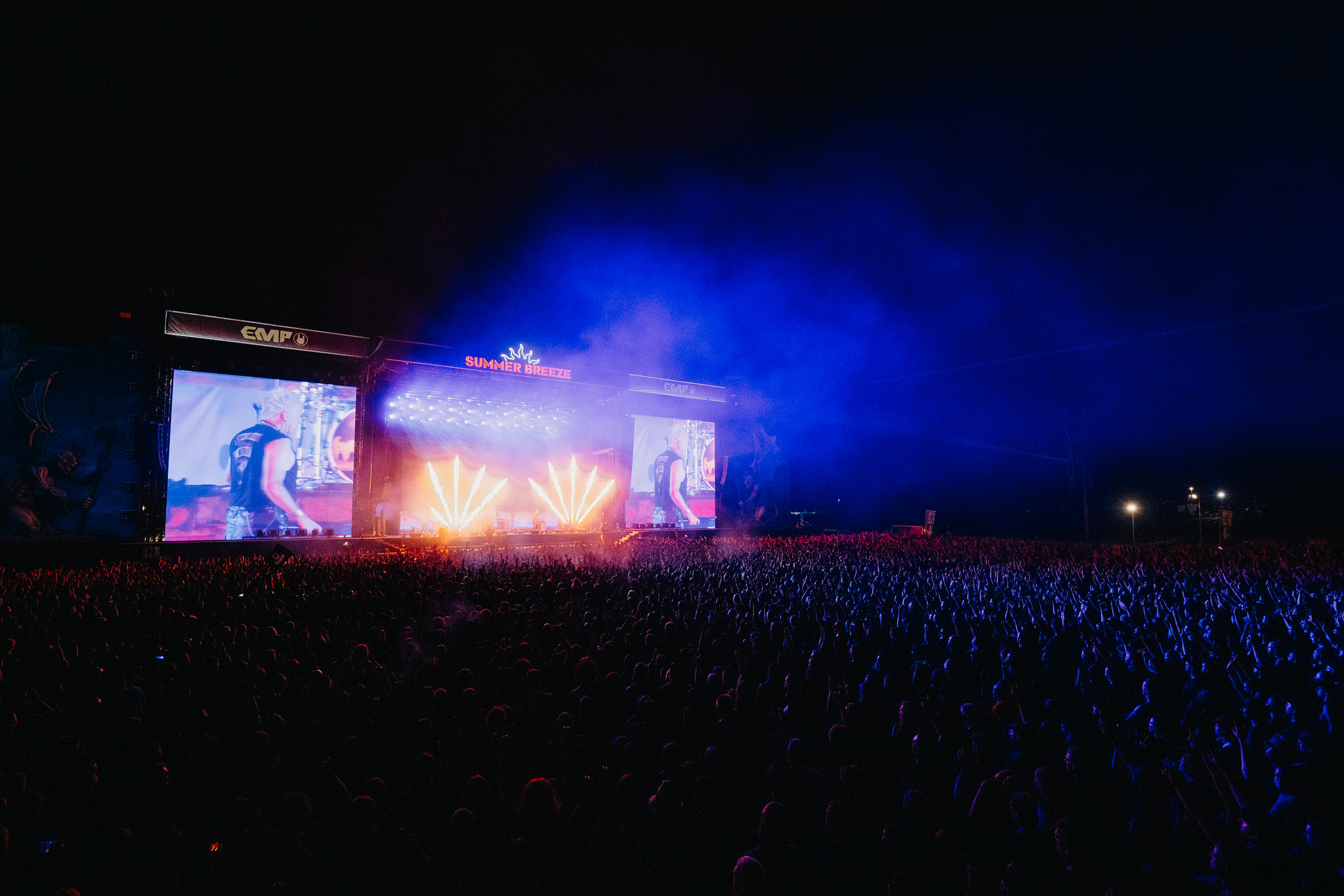 Bild vom Liveauftritt der Band In Extremo beim Summer Breeze 2025