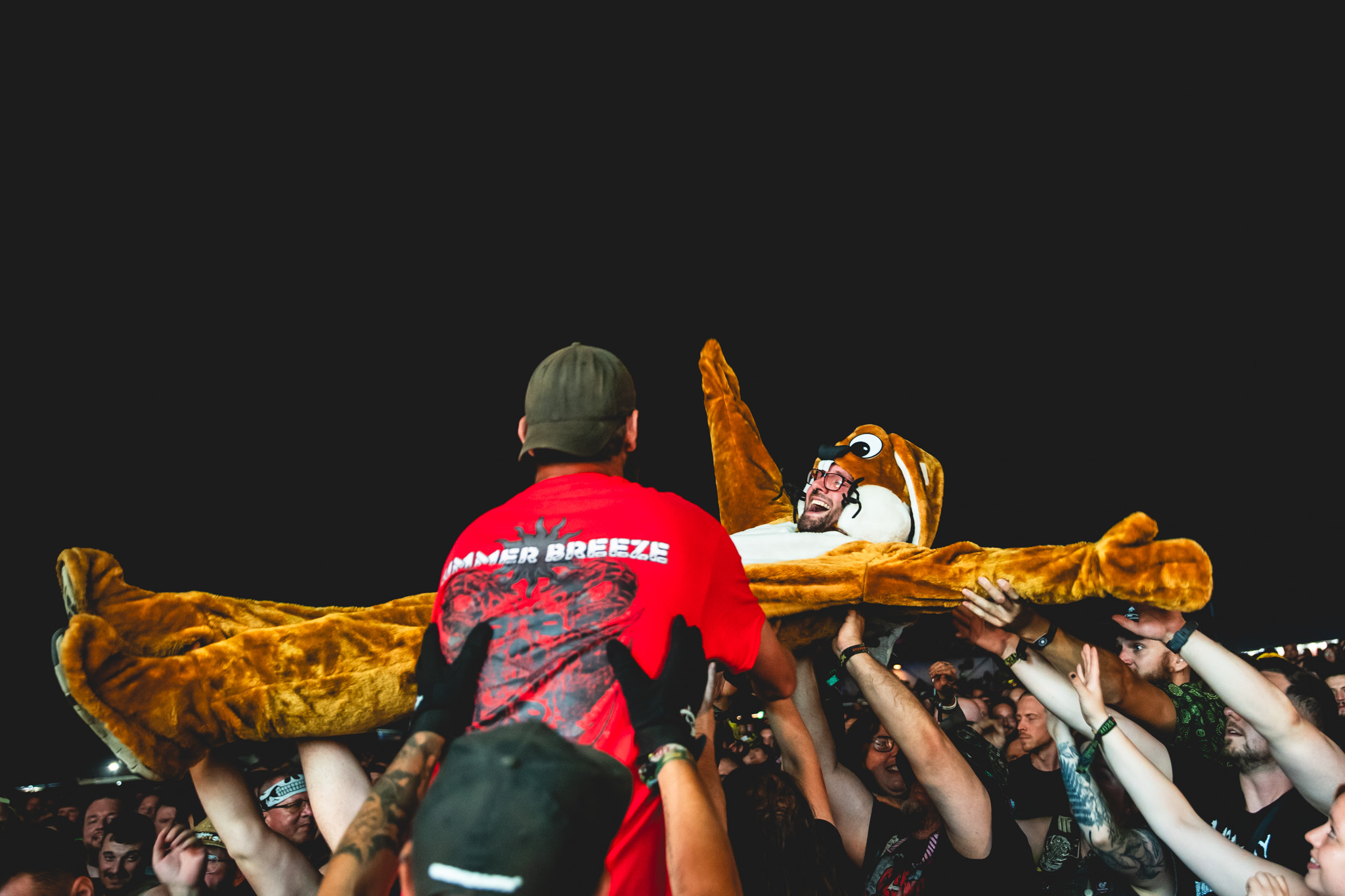 Bild vom Liveauftritt der Band Kupfergold beim Summer Breeze 2025