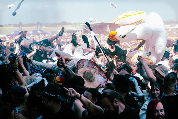 Bild vom Liveauftritt der Band Gutalax beim Summer Breeze 2025