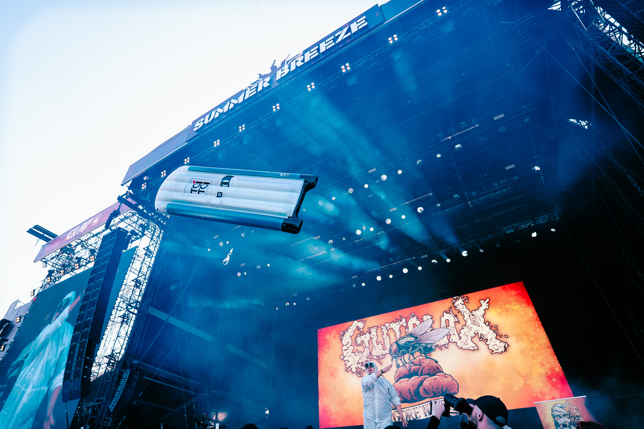 Bild vom Liveauftritt der Band Gutalax beim Summer Breeze 2025