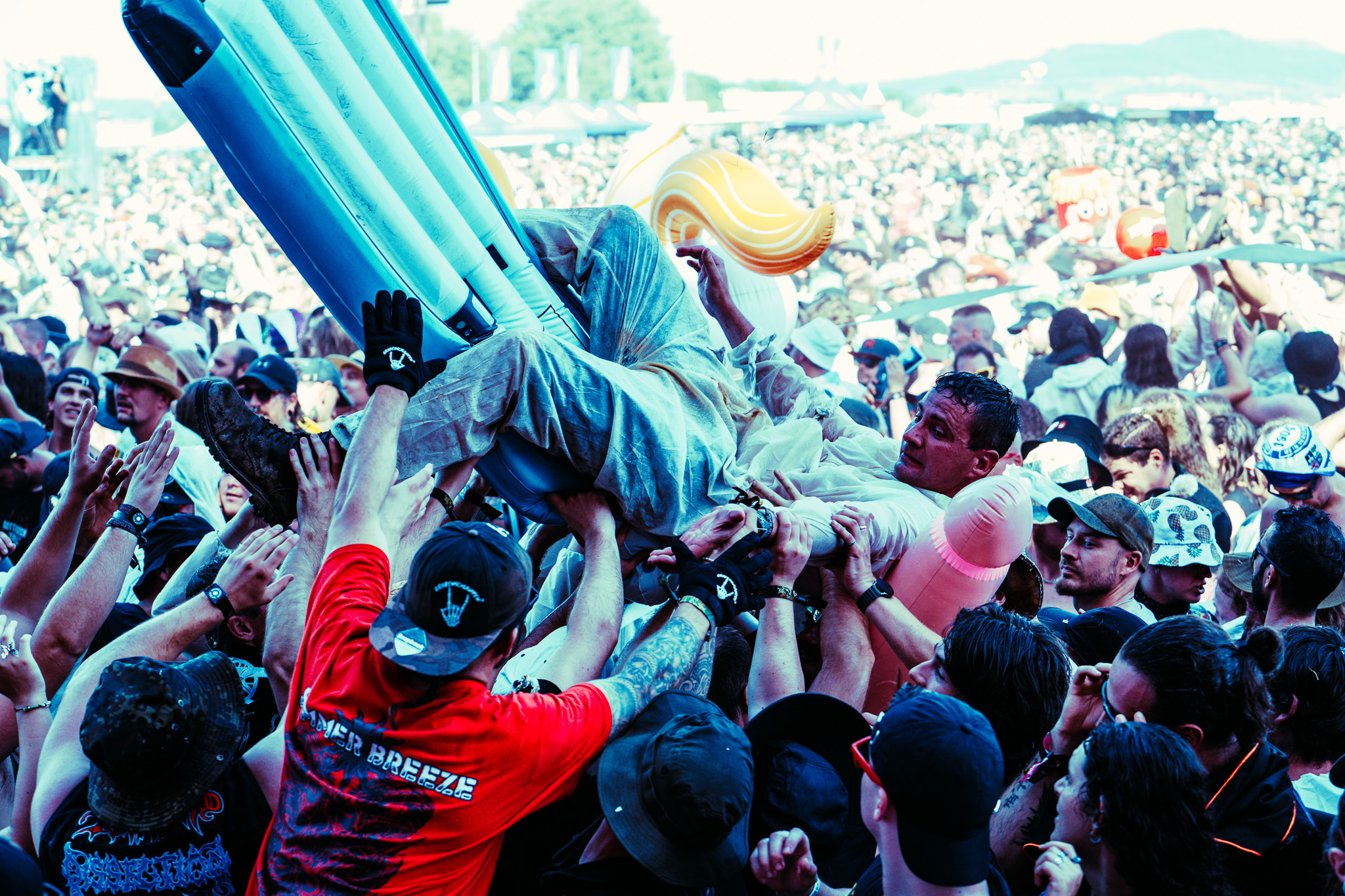 Bild vom Liveauftritt der Band Gutalax beim Summer Breeze 2025