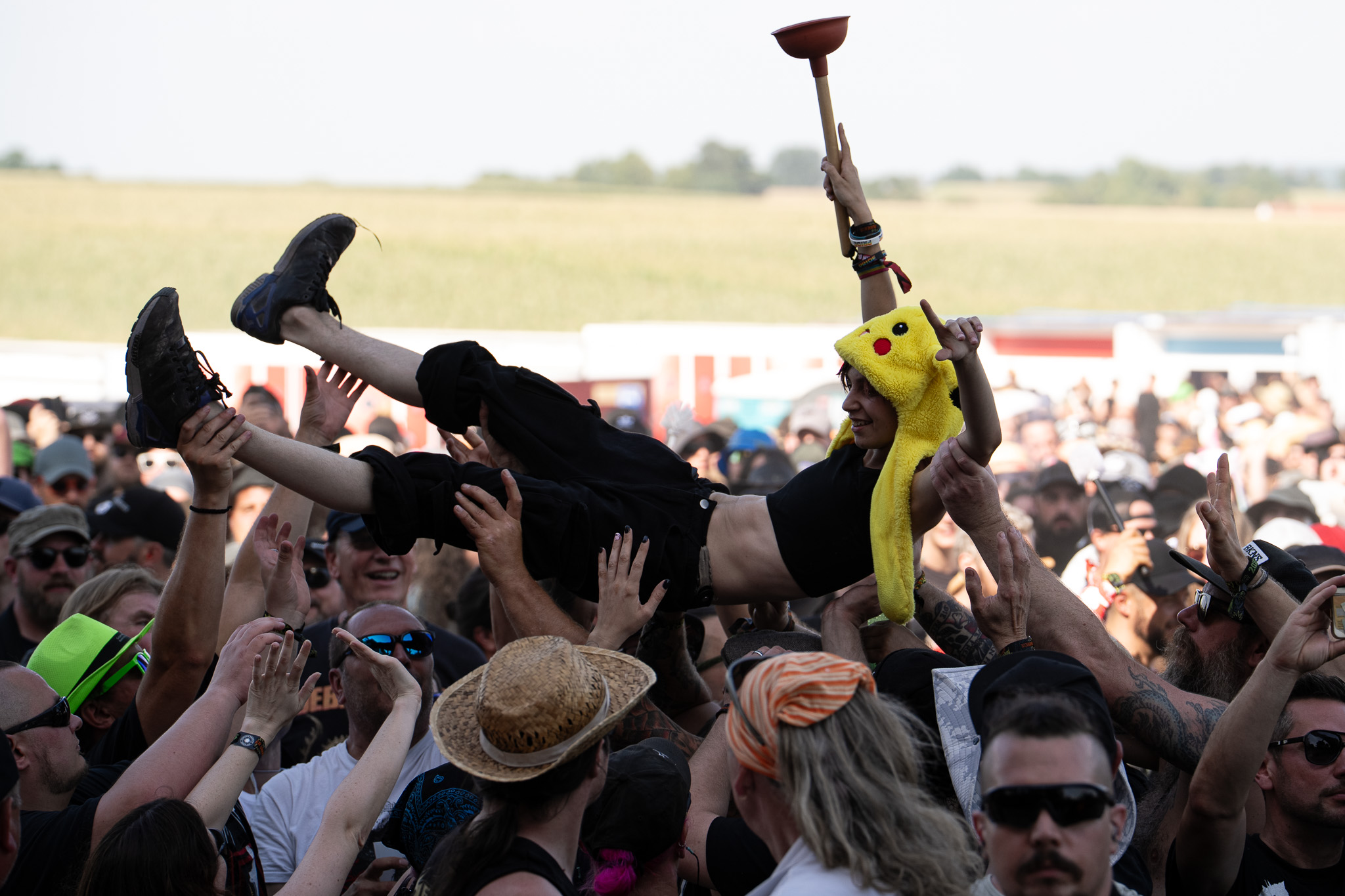 Bild vom Liveauftritt der Band Gutalax beim Summer Breeze 2025