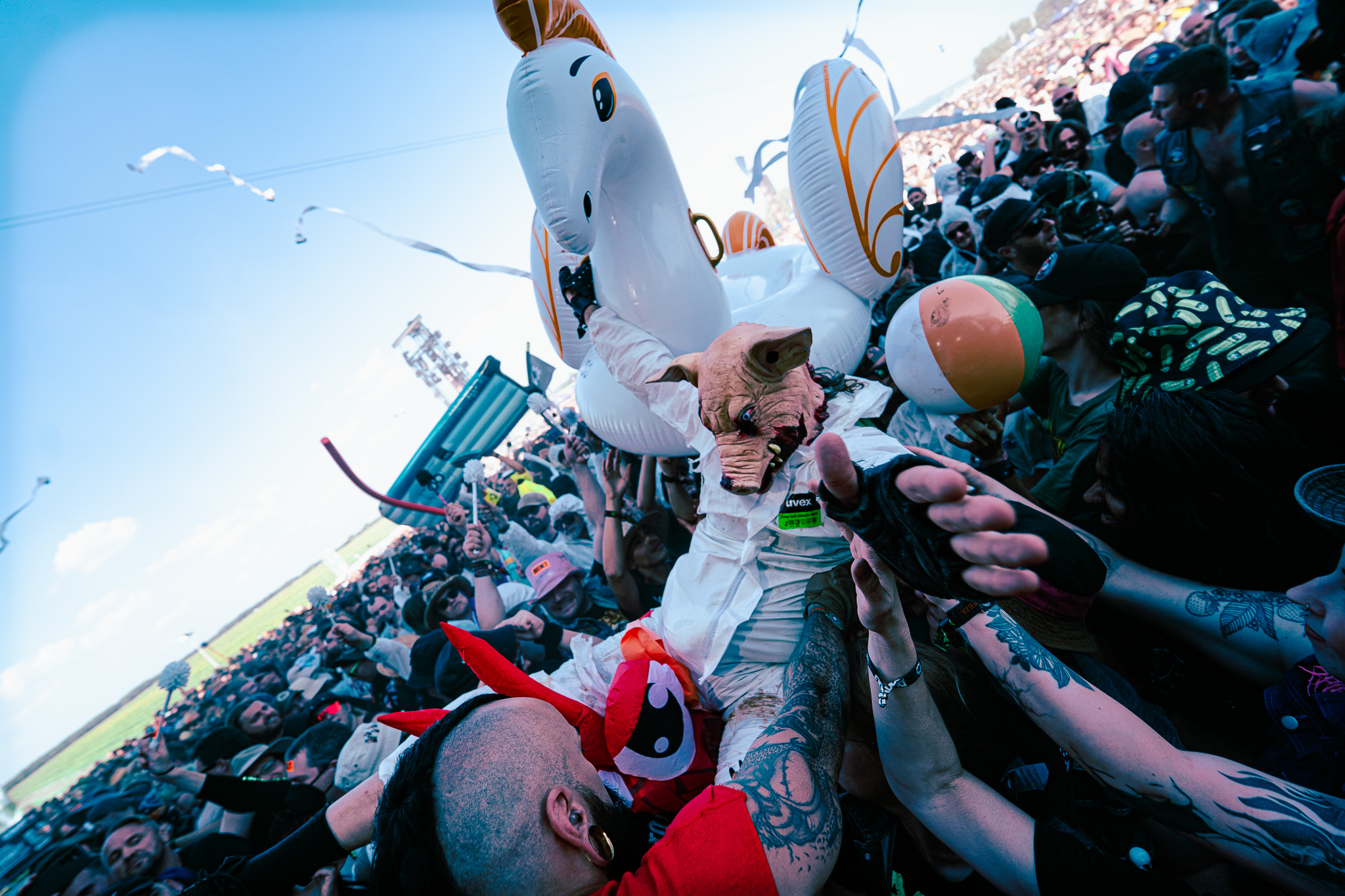 Bild vom Liveauftritt der Band Gutalax beim Summer Breeze 2025