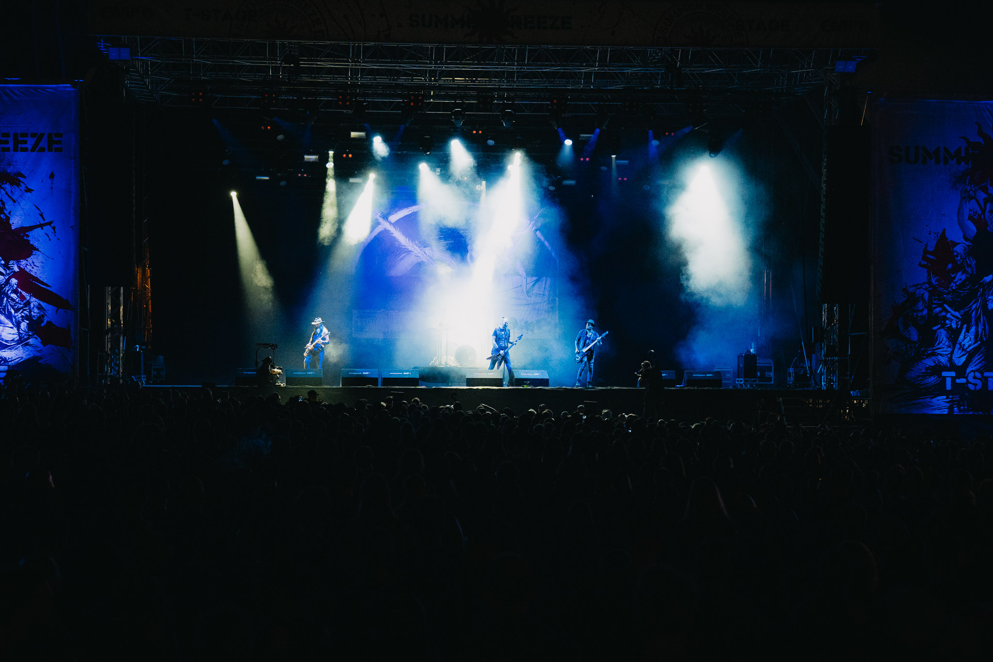 Bild vom Liveauftritt der Band Sólstafir beim Summer Breeze 2025