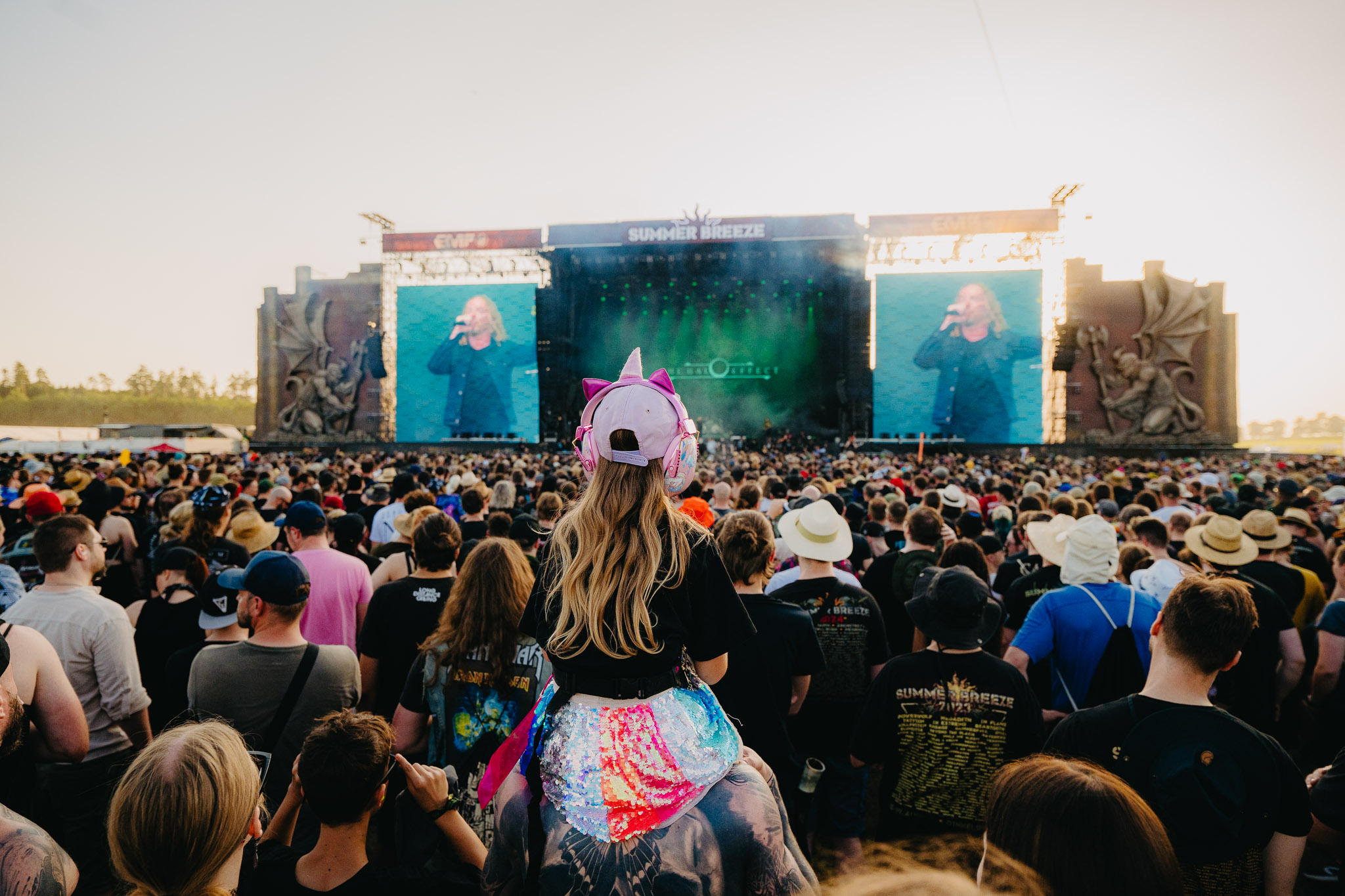 Bild vom Liveauftritt der Band The Halo Effect beim Summer Breeze 2025