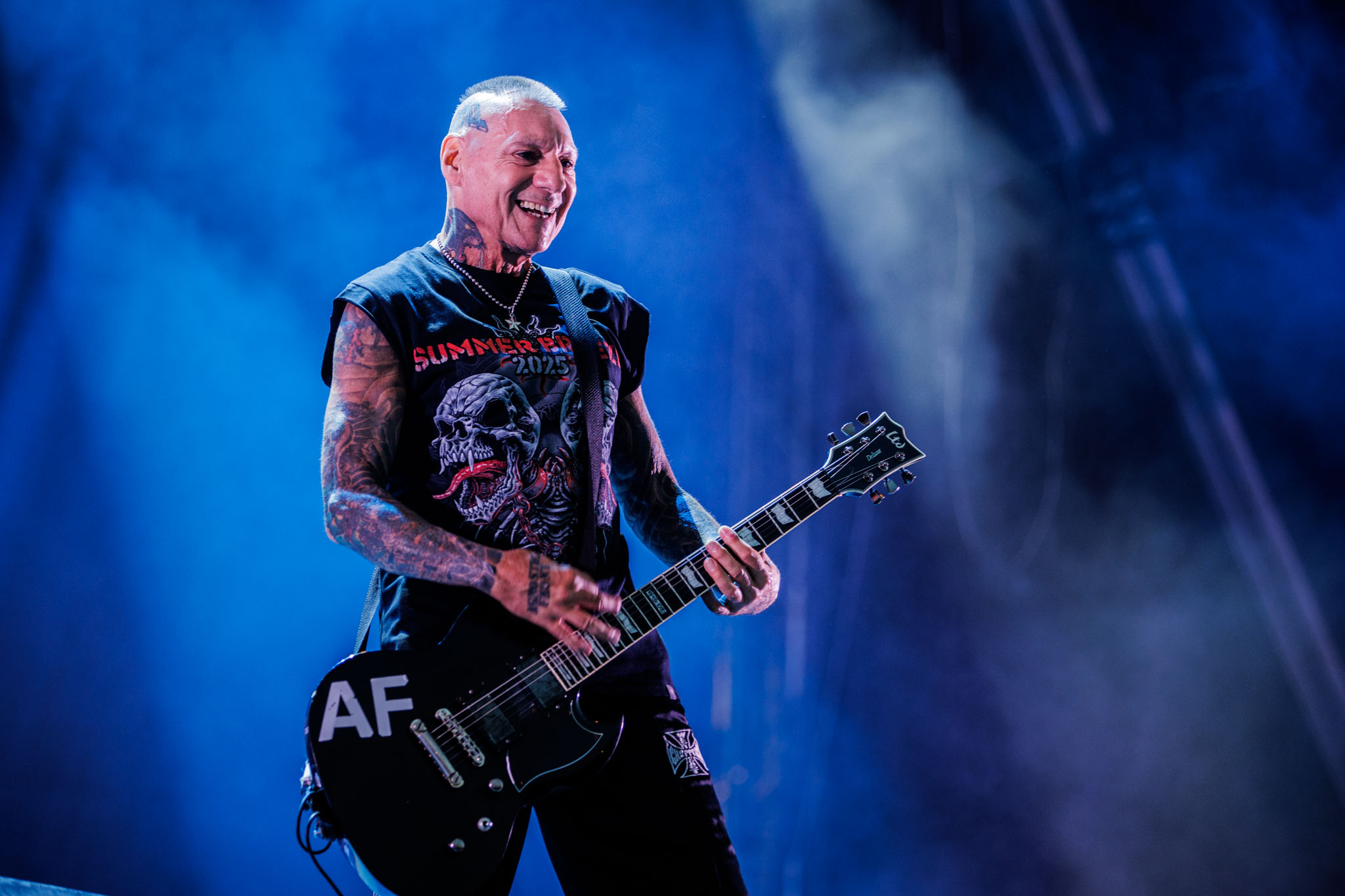 Bild vom Liveauftritt der Band Agnostic Front beim Summer Breeze 2025