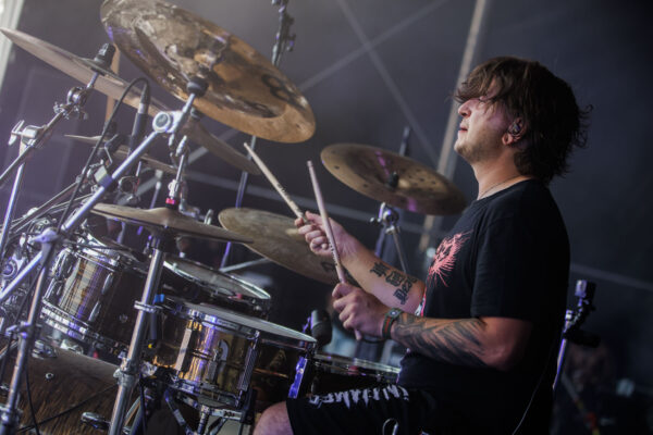 Bild vom Liveauftritt der Band Benighted beim Summer Breeze 2025
