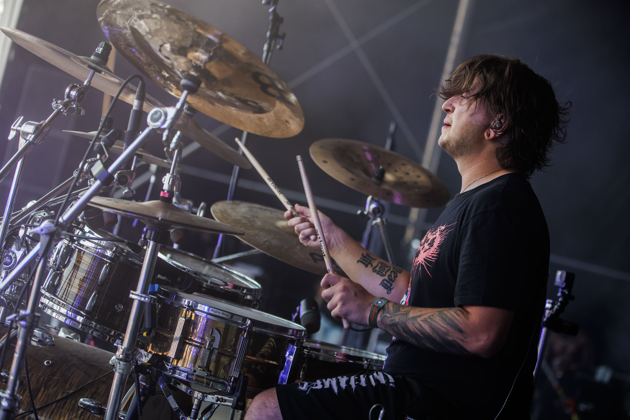 Bild vom Liveauftritt der Band Benighted beim Summer Breeze 2025