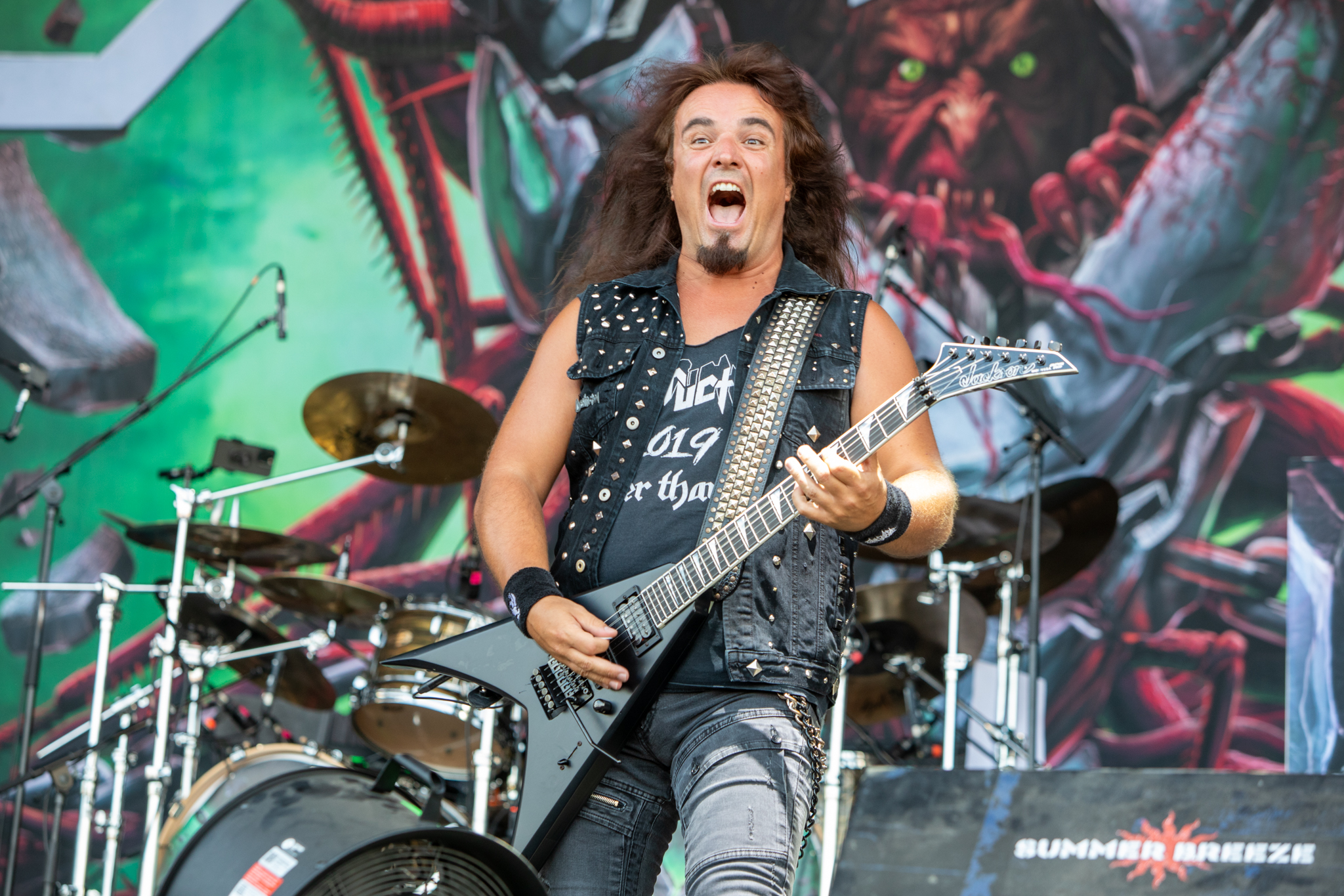 Bild vom Liveauftritt der Band Destruction beim Summer Breeze 2025