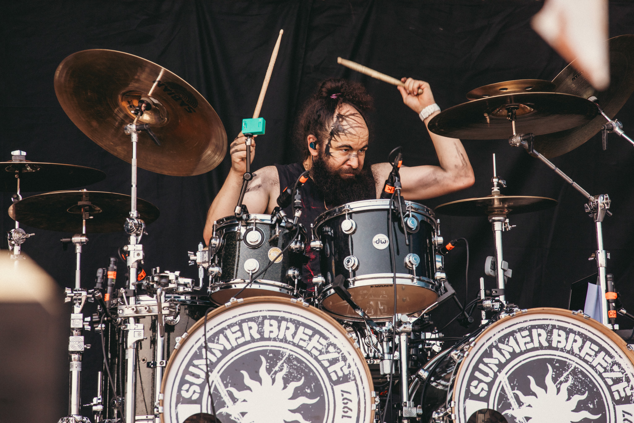 Bild vom Liveauftritt der Band Elvenking beim Summer Breeze 2025