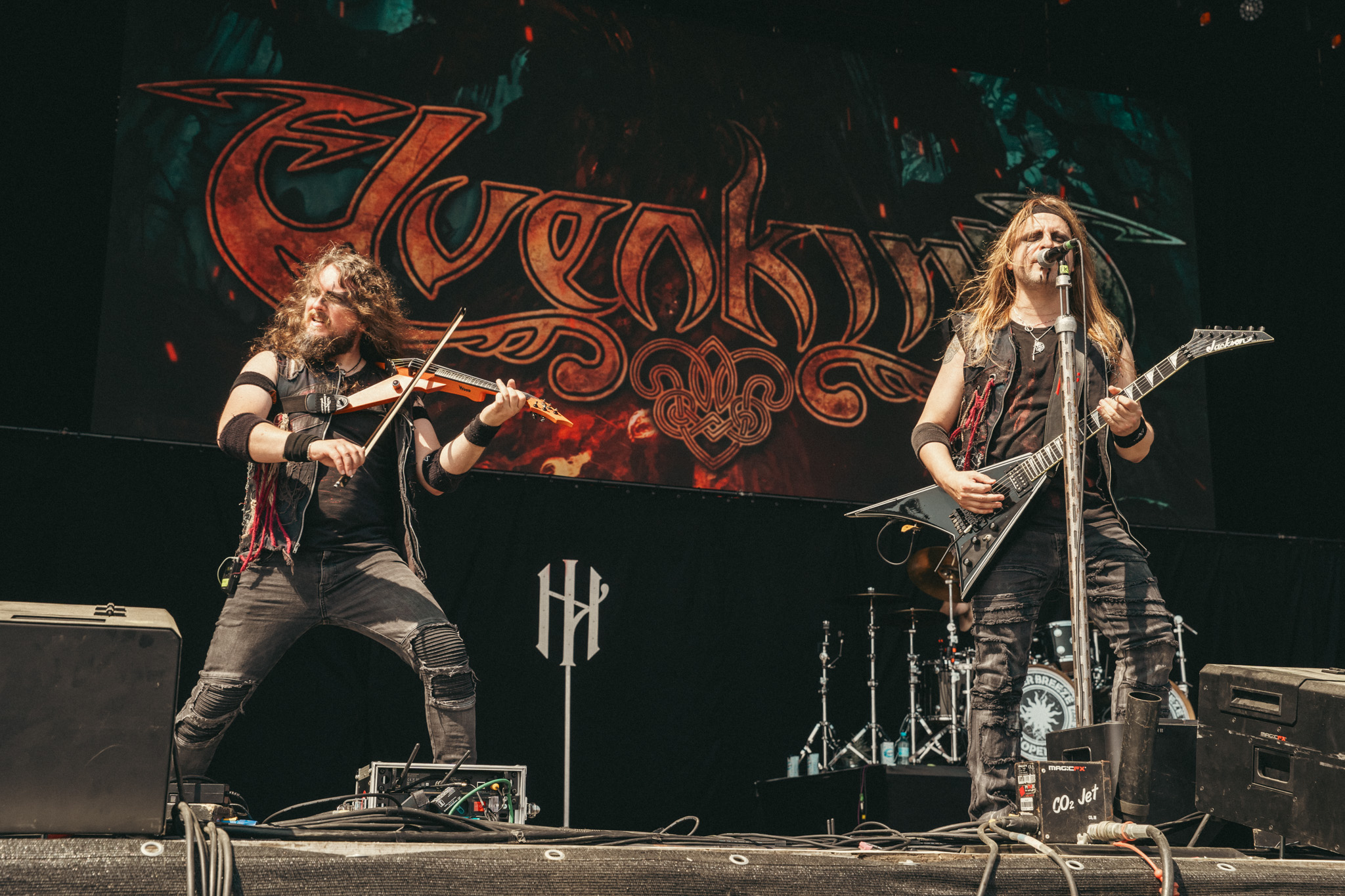 Bild vom Liveauftritt der Band Elvenking beim Summer Breeze 2025