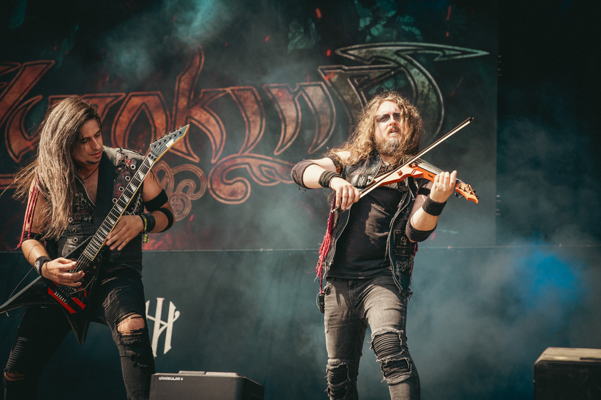 Bild vom Liveauftritt der Band Elvenking beim Summer Breeze 2025