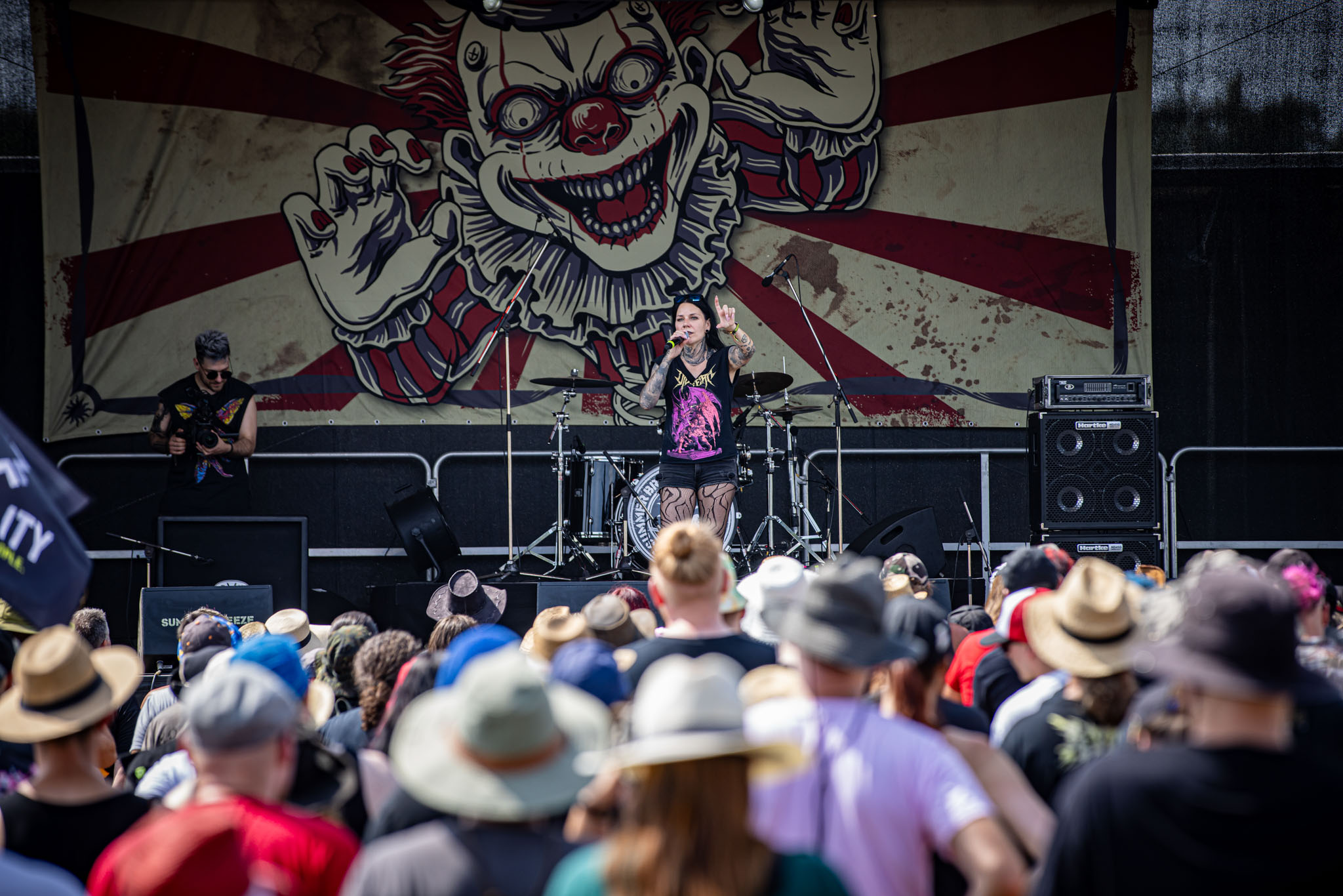 Bild vom Marsh Vocals Workshop mit Britta Görtz beim Summer Breeze 2025