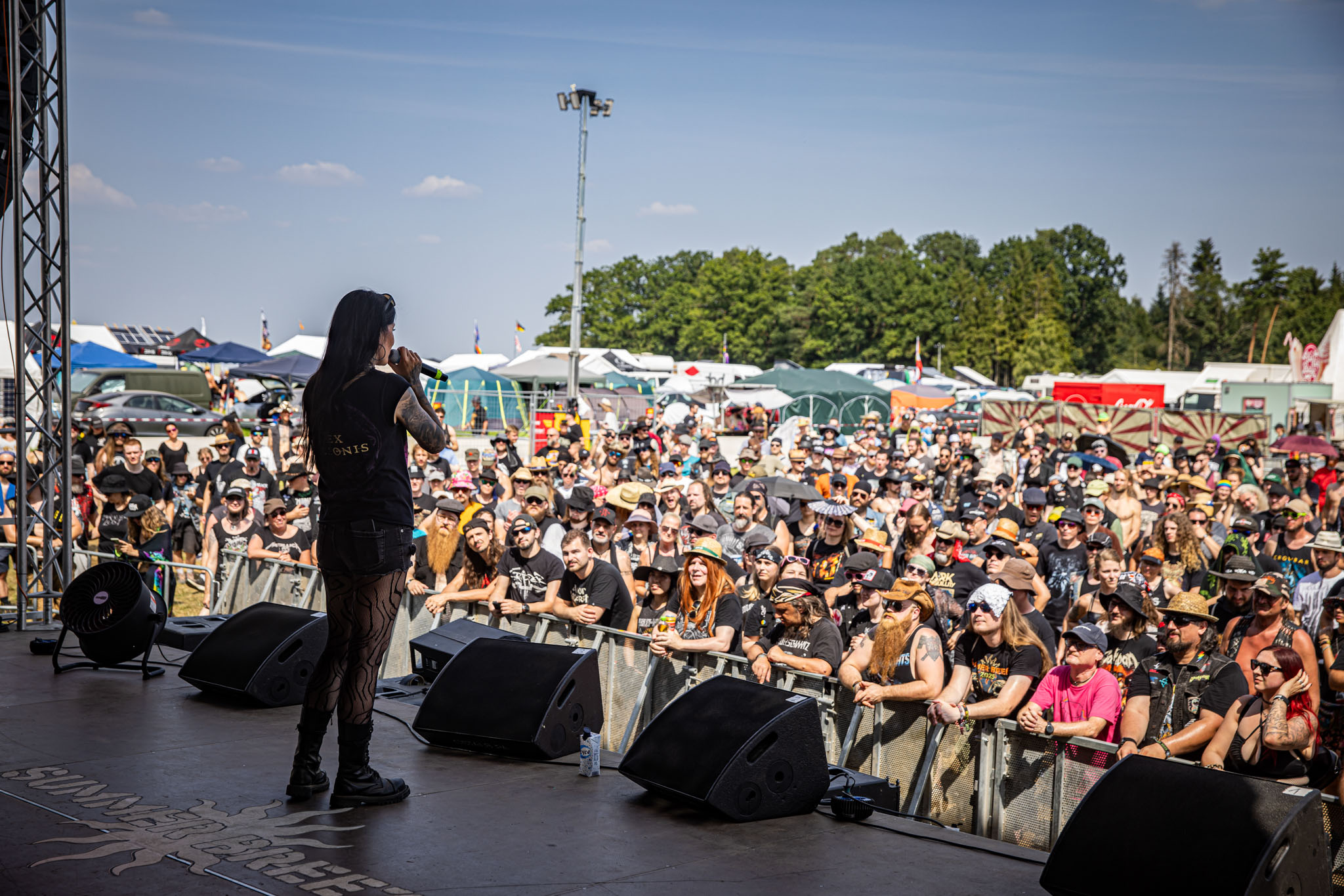 Bild vom Marsh Vocals Workshop mit Britta Görtz beim Summer Breeze 2025