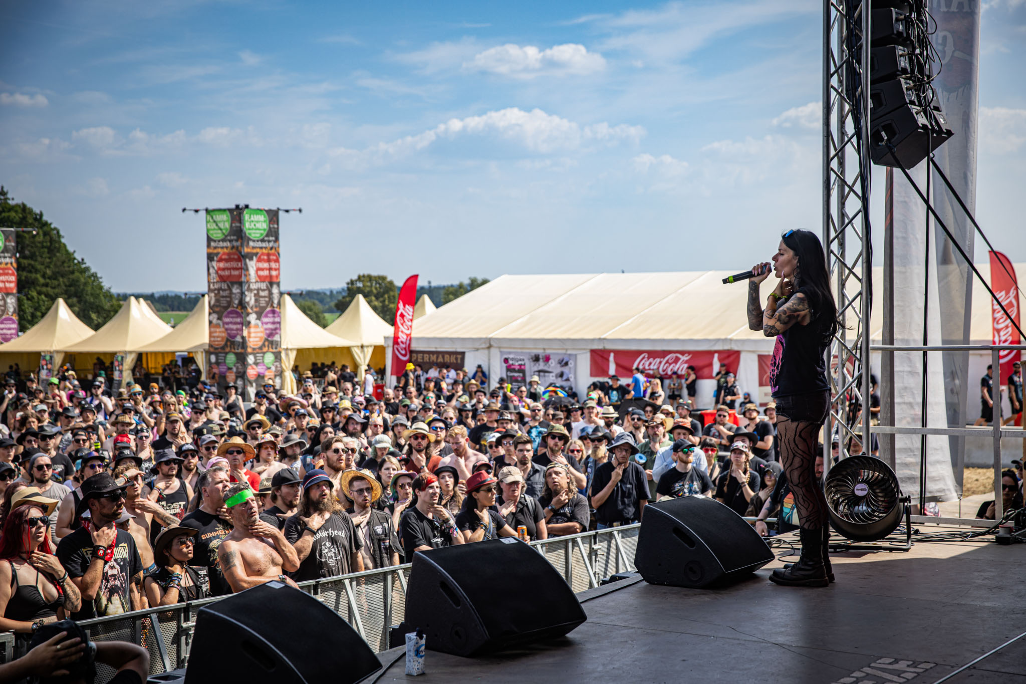 Bild vom Marsh Vocals Workshop mit Britta Görtz beim Summer Breeze 2025