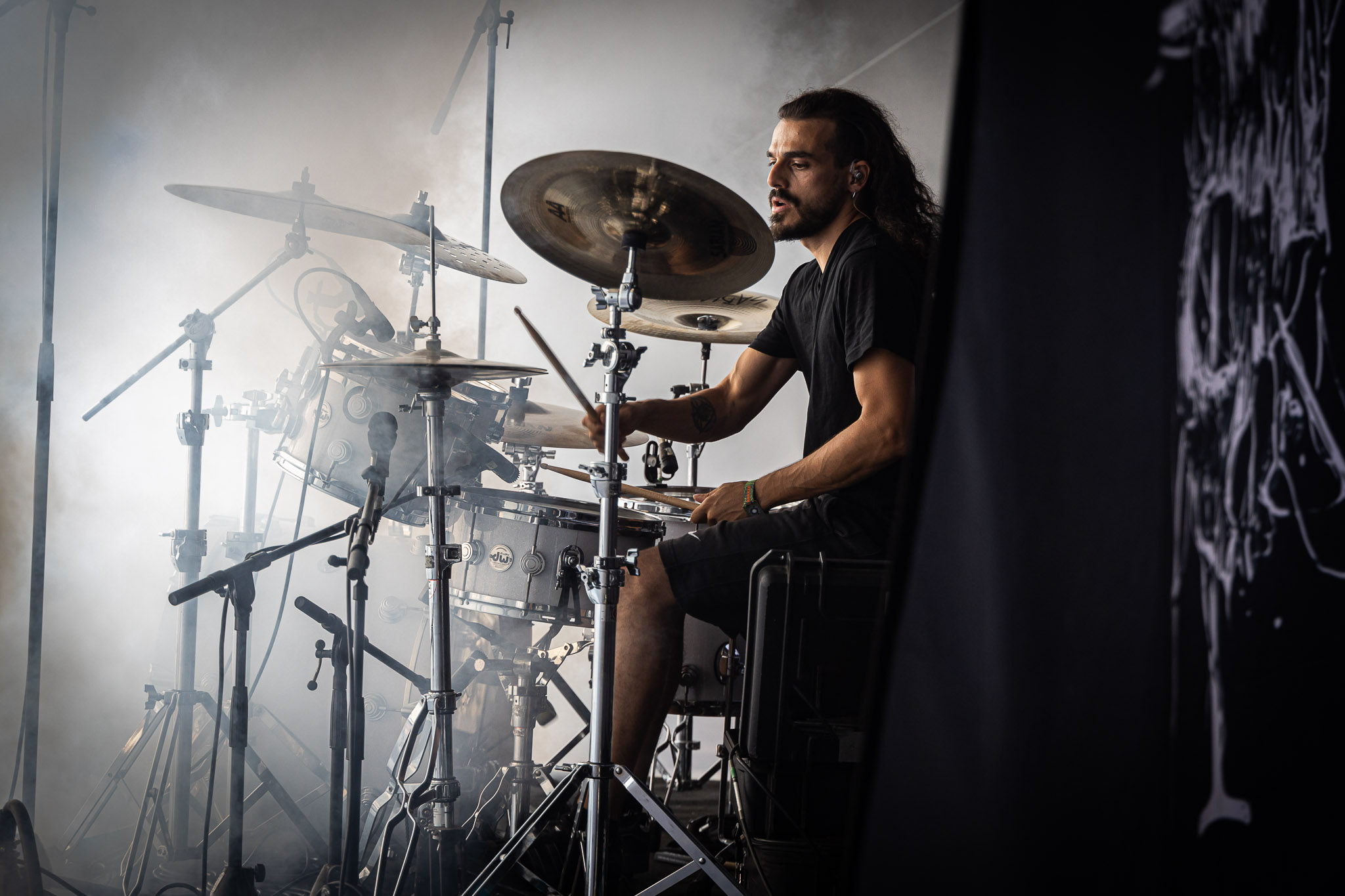 Bild vom Liveauftritt der Band Hideous Divinity beim Summer Breeze 2025