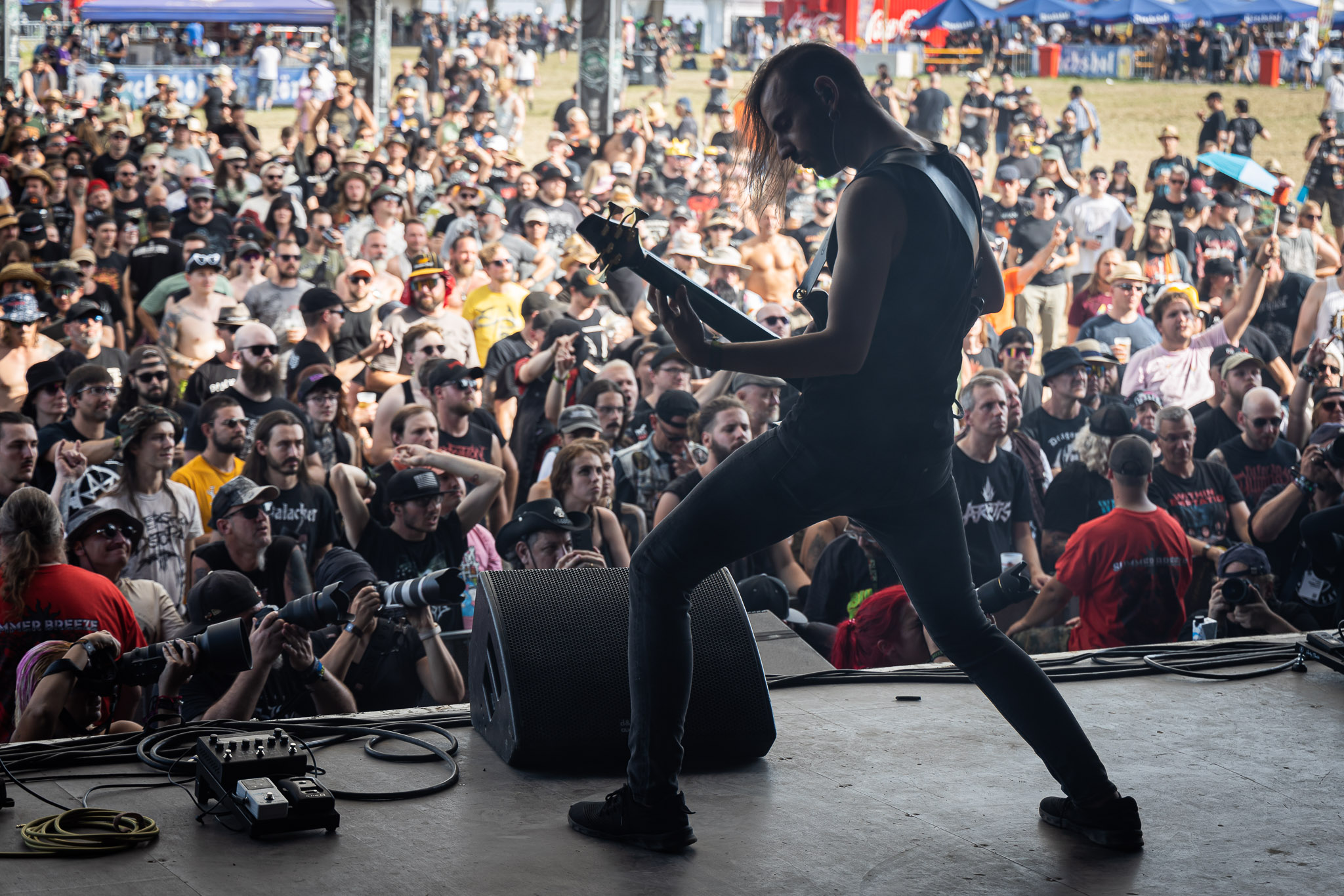 Bild vom Liveauftritt der Band Hideous Divinity beim Summer Breeze 2025