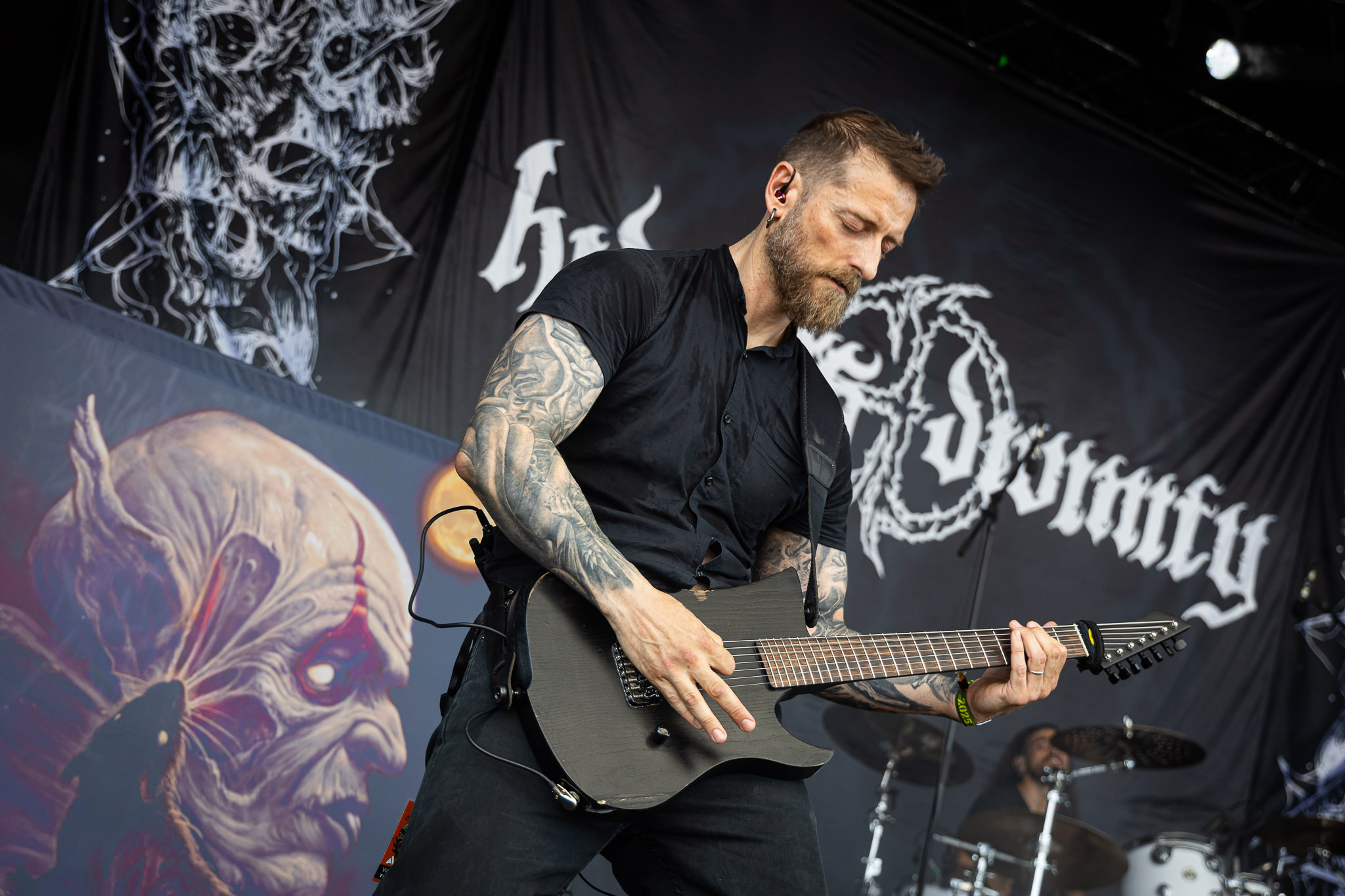 Bild vom Liveauftritt der Band Hideous Divinity beim Summer Breeze 2025