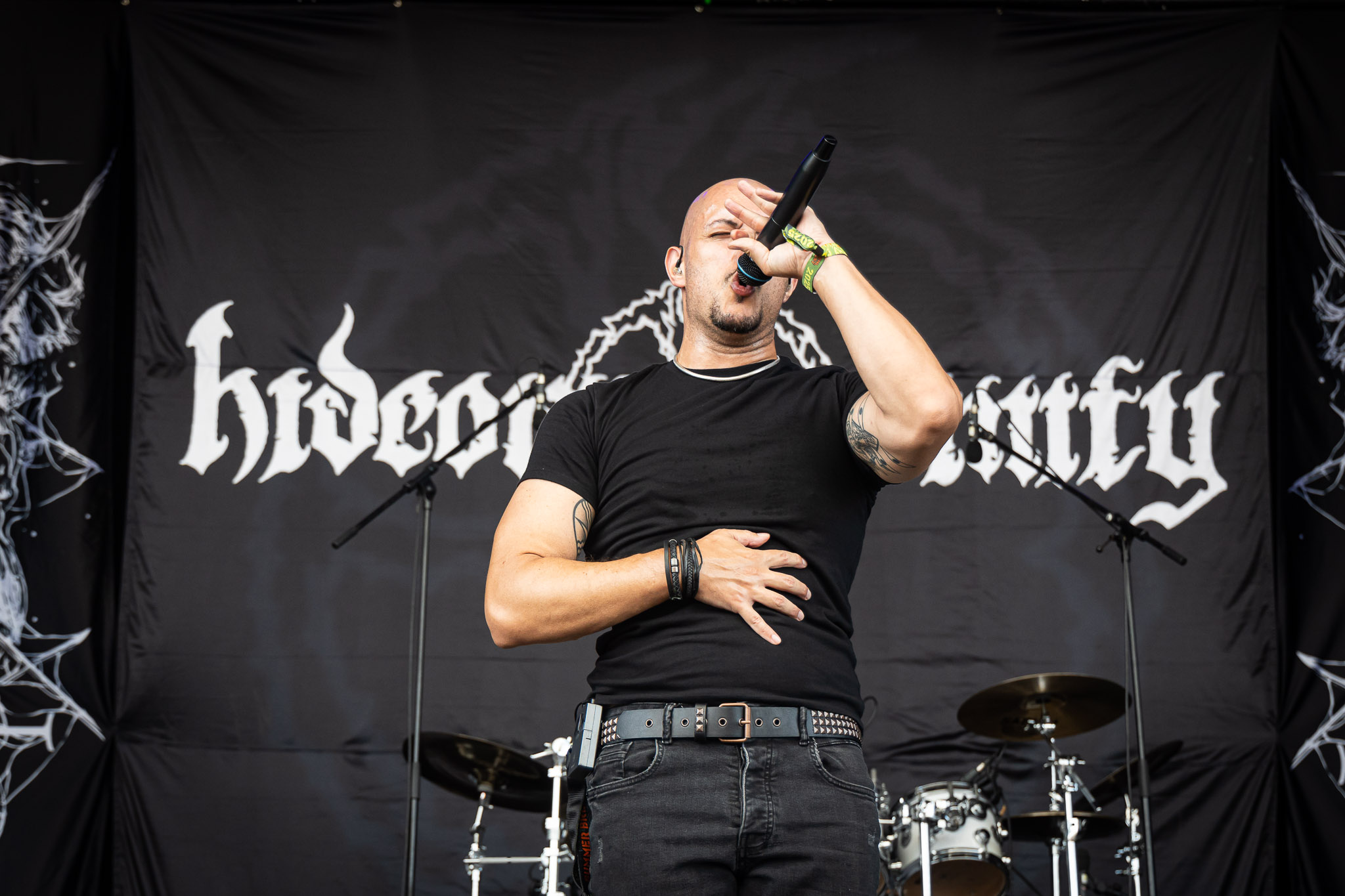 Bild vom Liveauftritt der Band Hideous Divinity beim Summer Breeze 2025