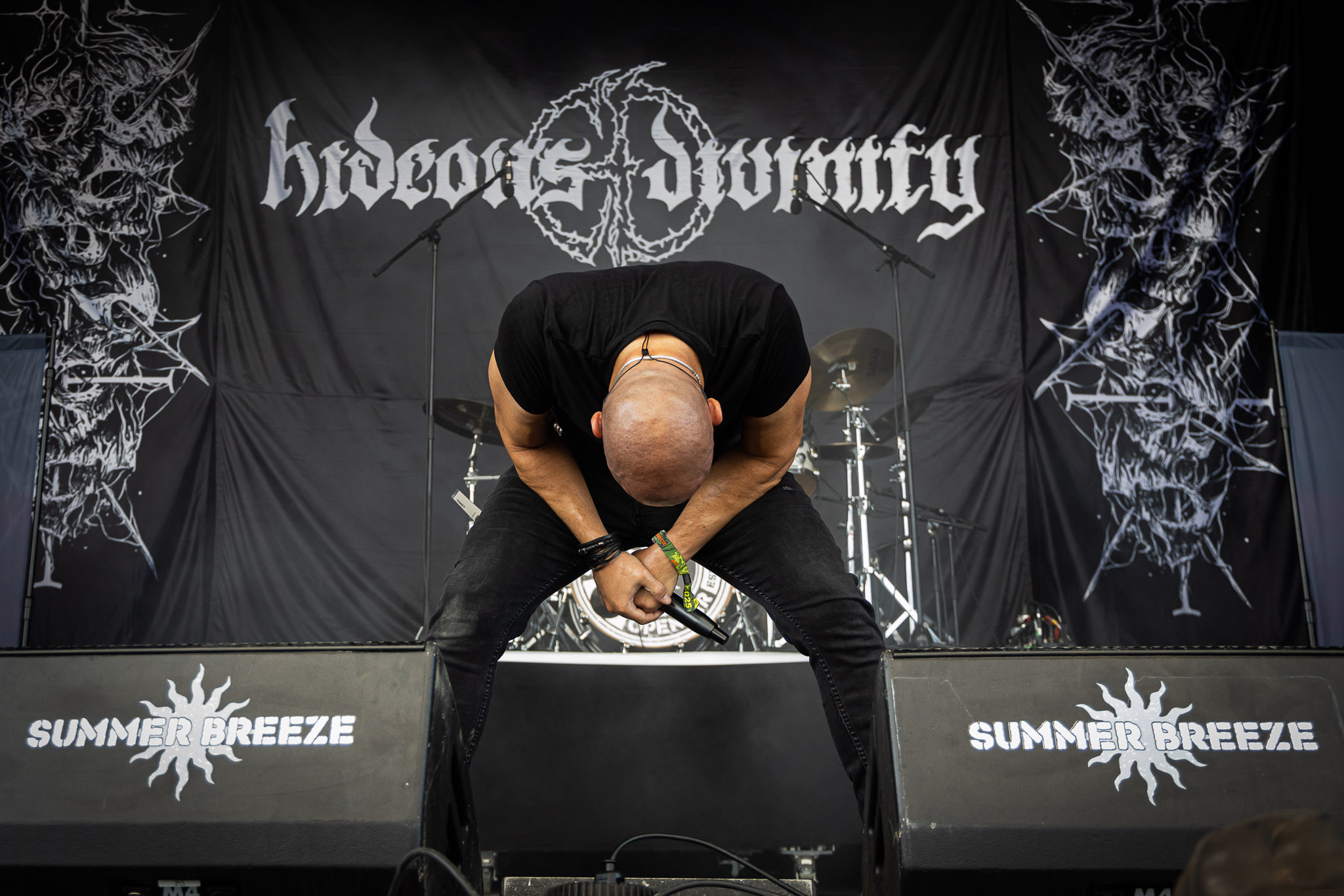 Bild vom Liveauftritt der Band Hideous Divinity beim Summer Breeze 2025