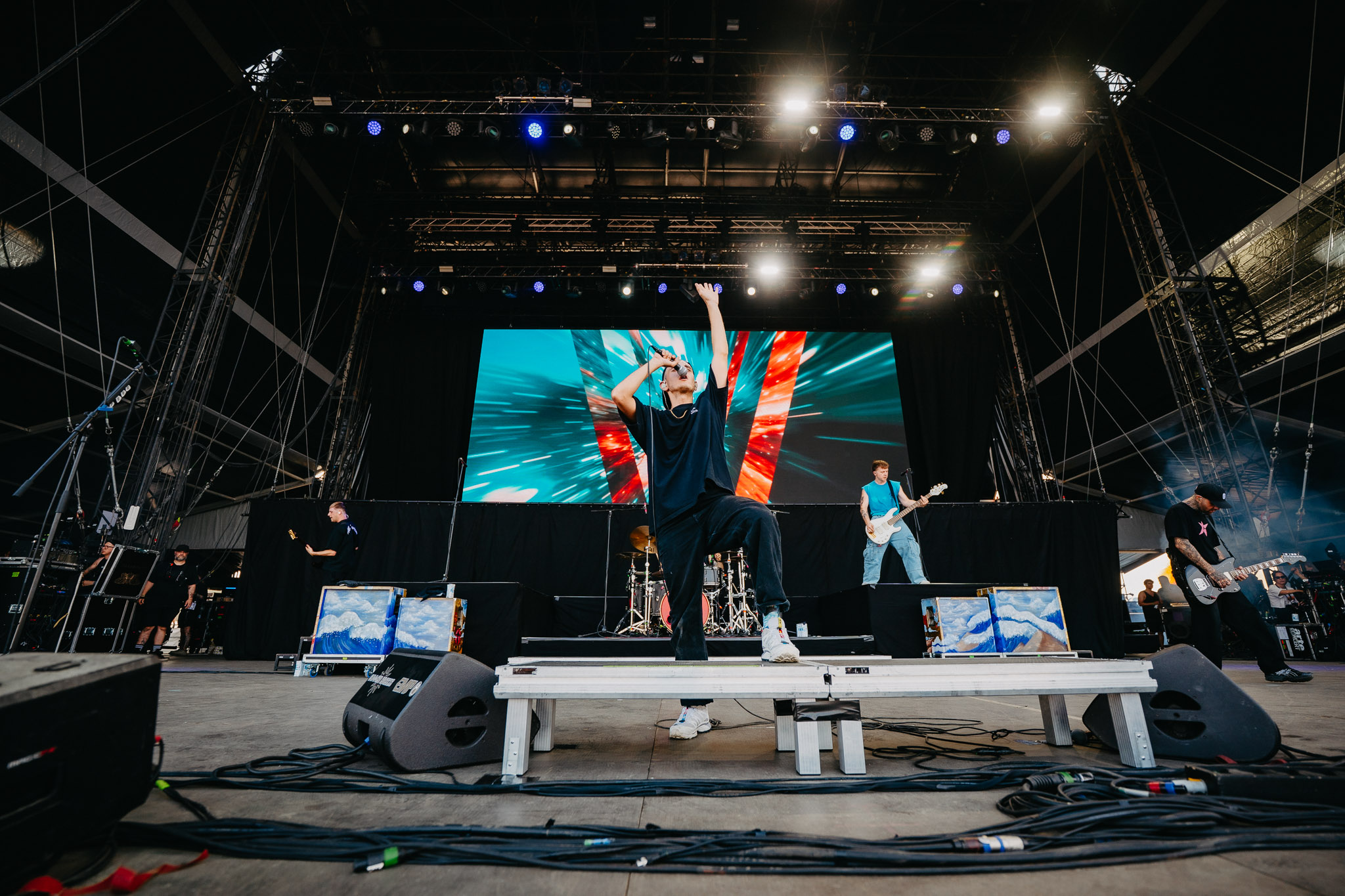 Bild vom Liveauftritt der Band Landmvrks beim Summer Breeze 2025