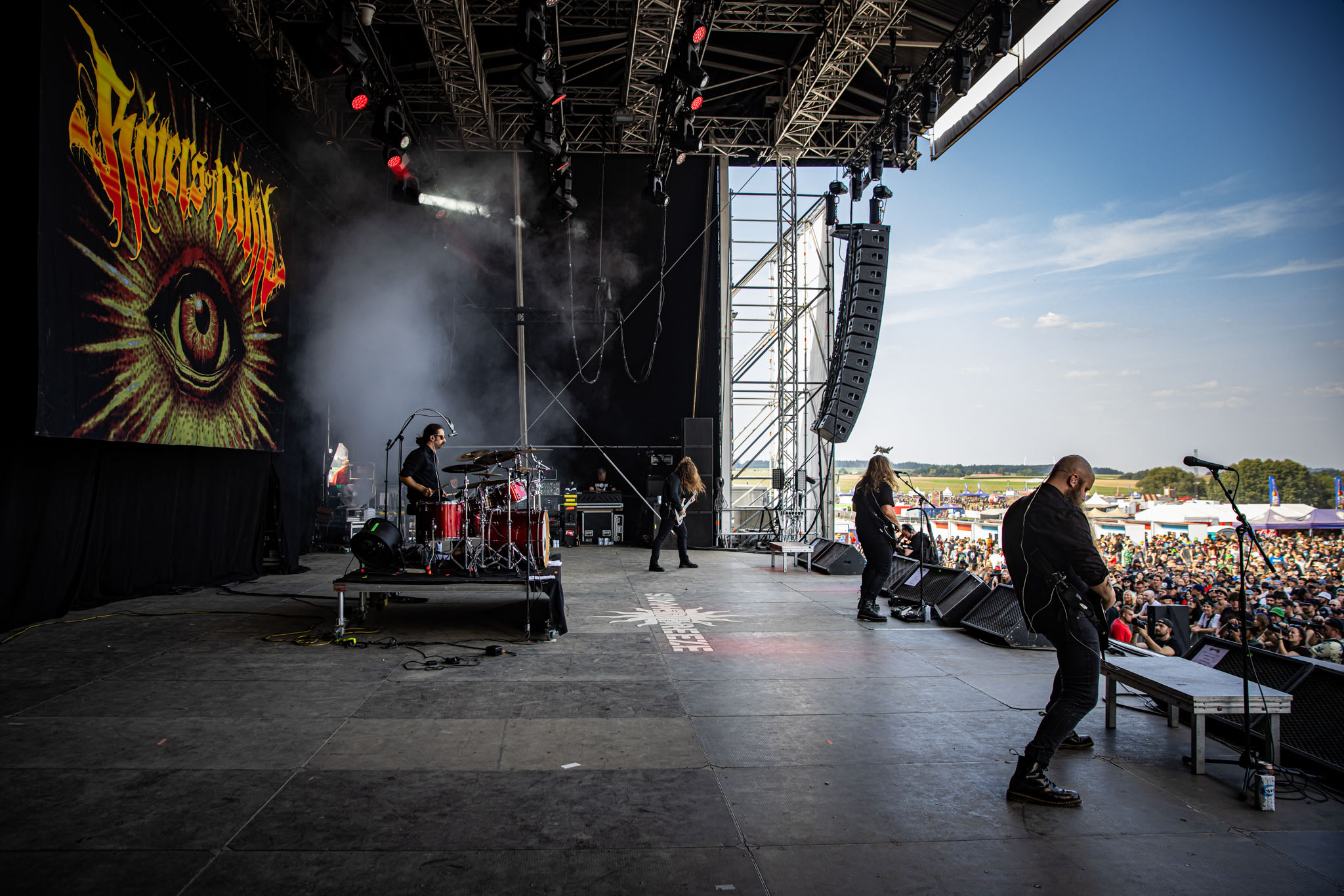 Bild vom Liveauftritt der Band Rivers of Nihil beim Summer Breeze 2025