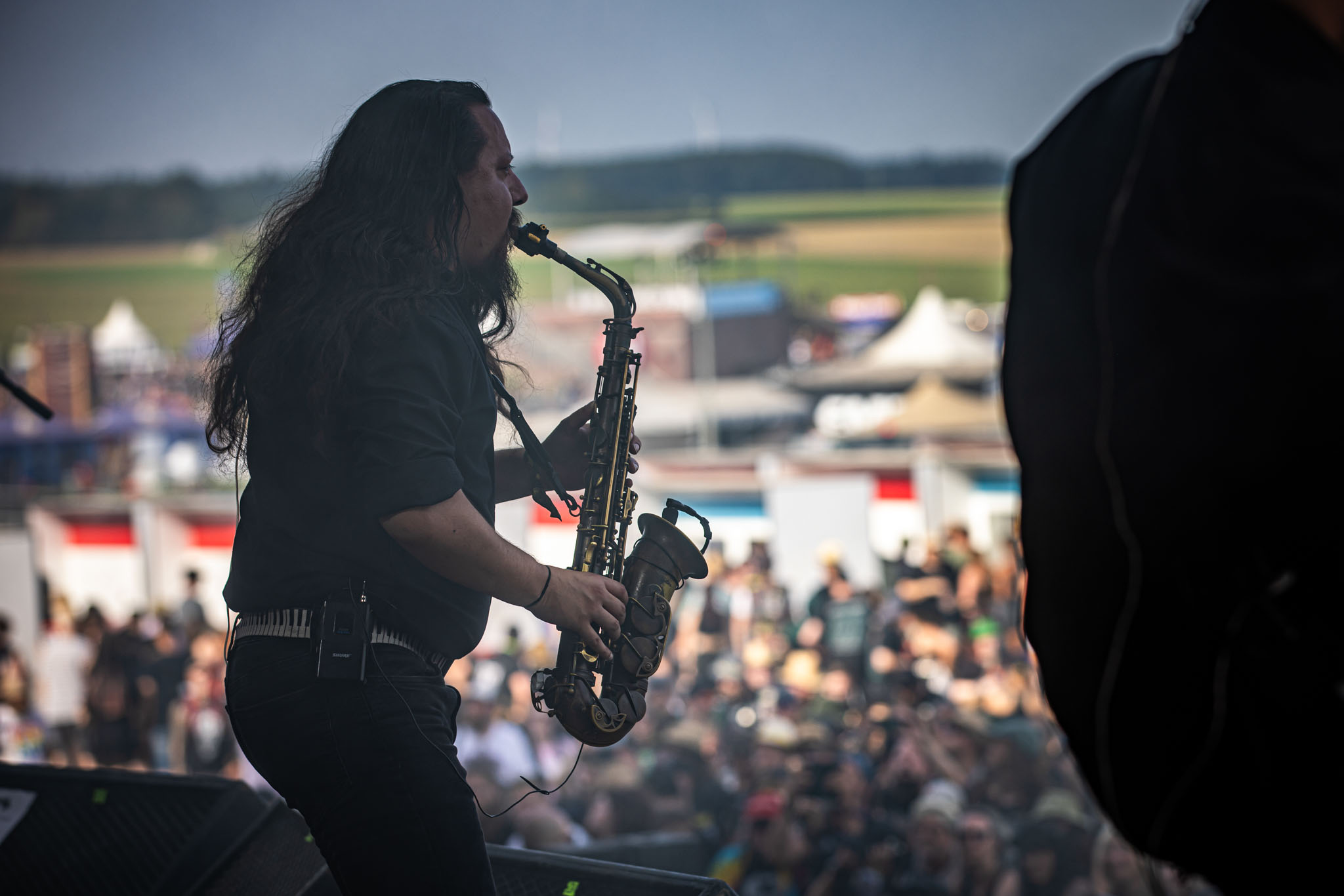 Bild vom Liveauftritt der Band Rivers of Nihil beim Summer Breeze 2025