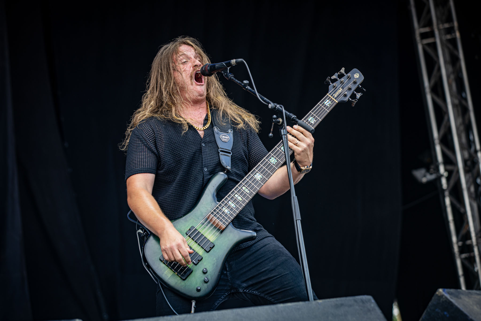 Bild vom Liveauftritt der Band Rivers of Nihil beim Summer Breeze 2025