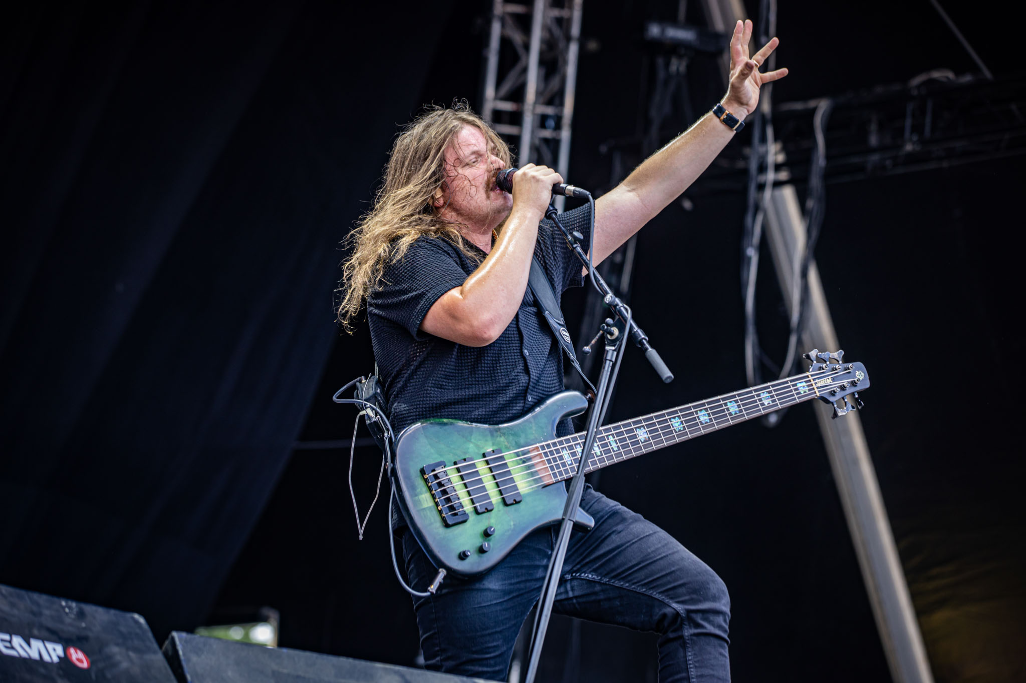 Bild vom Liveauftritt der Band Rivers of Nihil beim Summer Breeze 2025