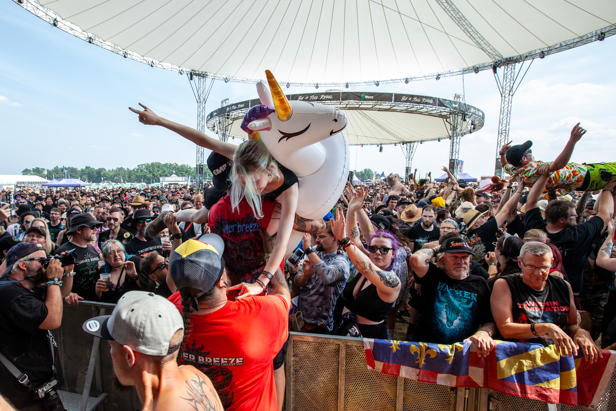 Bild vom Liveauftritt der Band Stesy beim Summer Breeze 2025