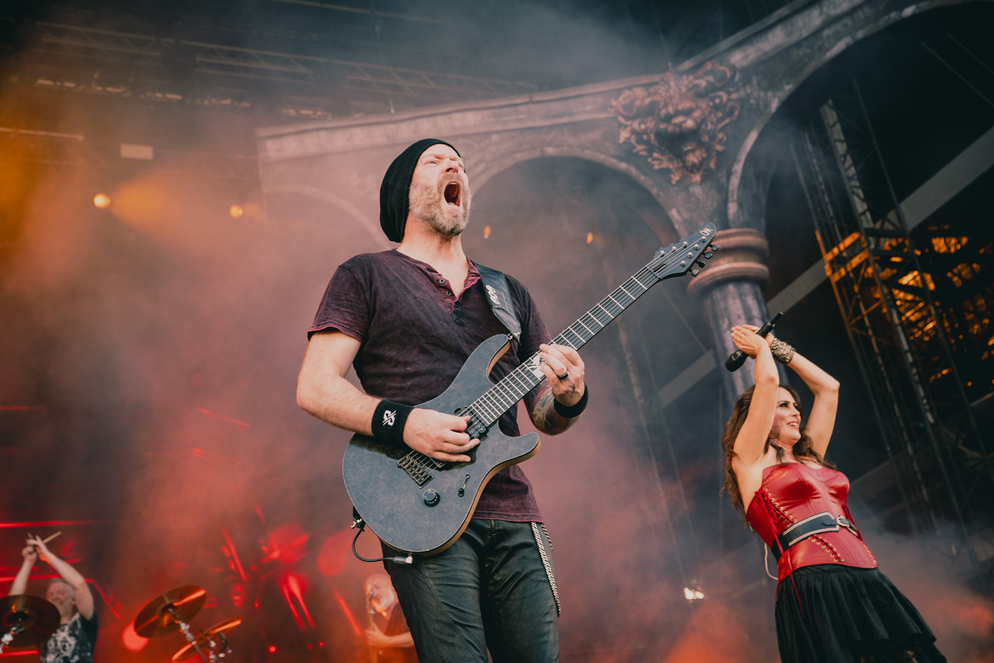 Bild vom Liveauftritt der Band Within Temptation beim Summer Breeze 2025