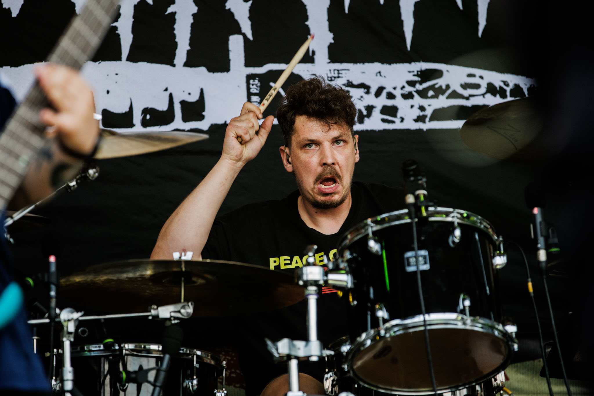 Bild vom Liveauftritt der Band Daggerd Threat beim Summer Breeze 2025