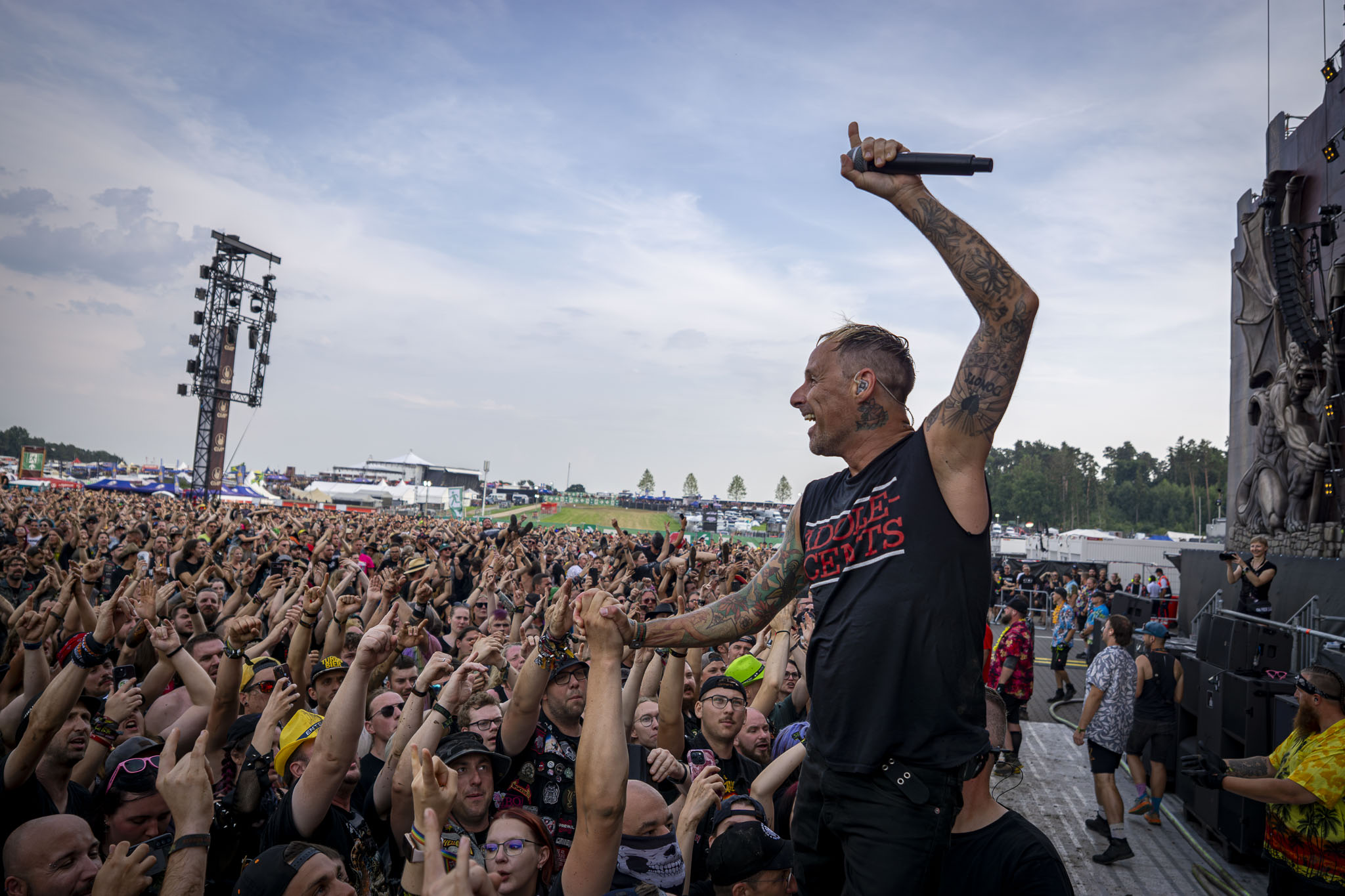 Bild vom Liveauftritt der Band Donots beim Summer Breeze 2025