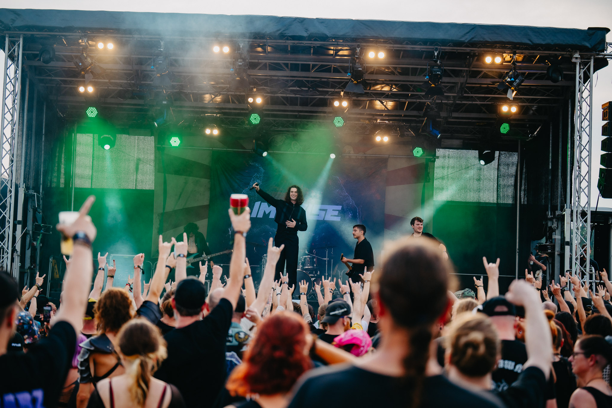 Bild vom Liveauftritt der Band Impvlse beim Summer Breeze 2025