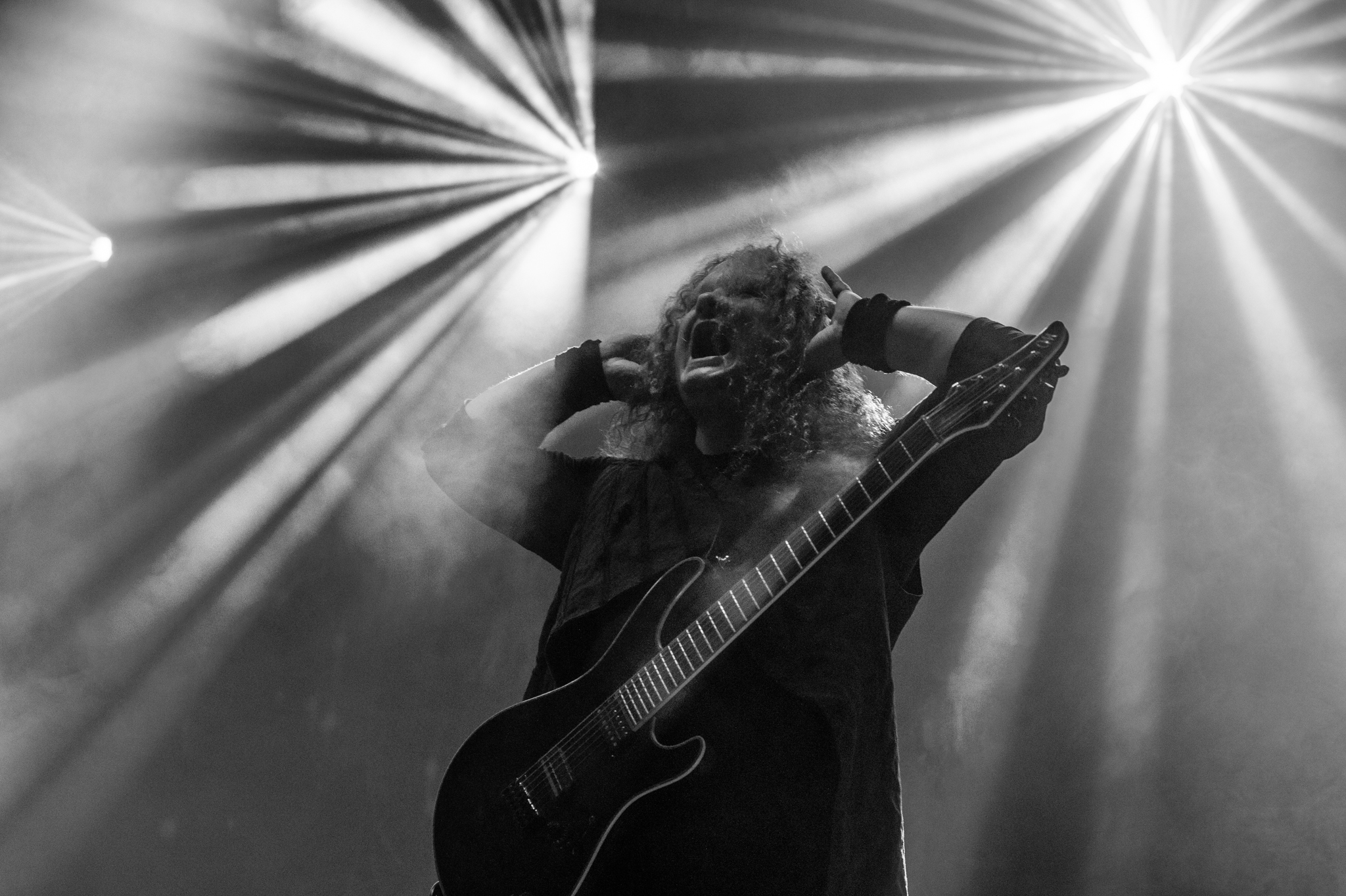 Bild vom Liveauftritt der Band Iotunn beim Summer Breeze 2025