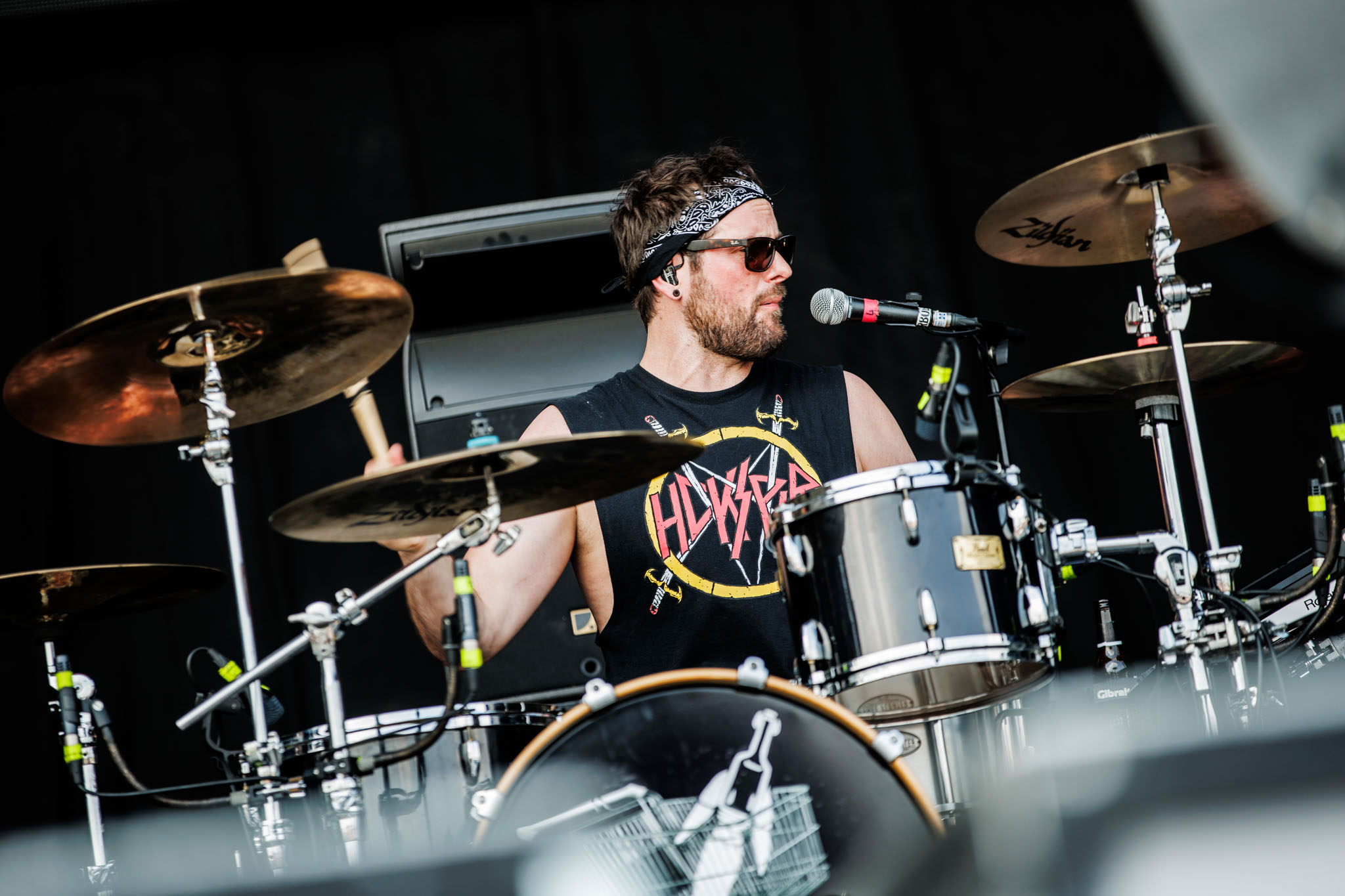 Bild vom Liveauftritt der Band Turbobier beim Summer Breeze 2025