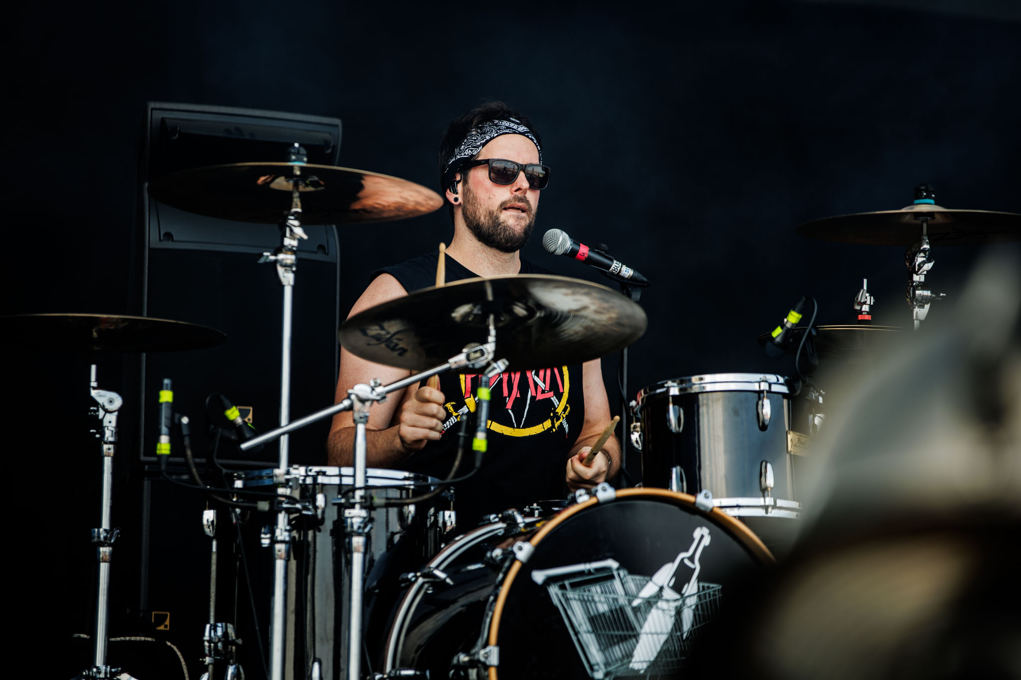 Bild vom Liveauftritt der Band Turbobier beim Summer Breeze 2025