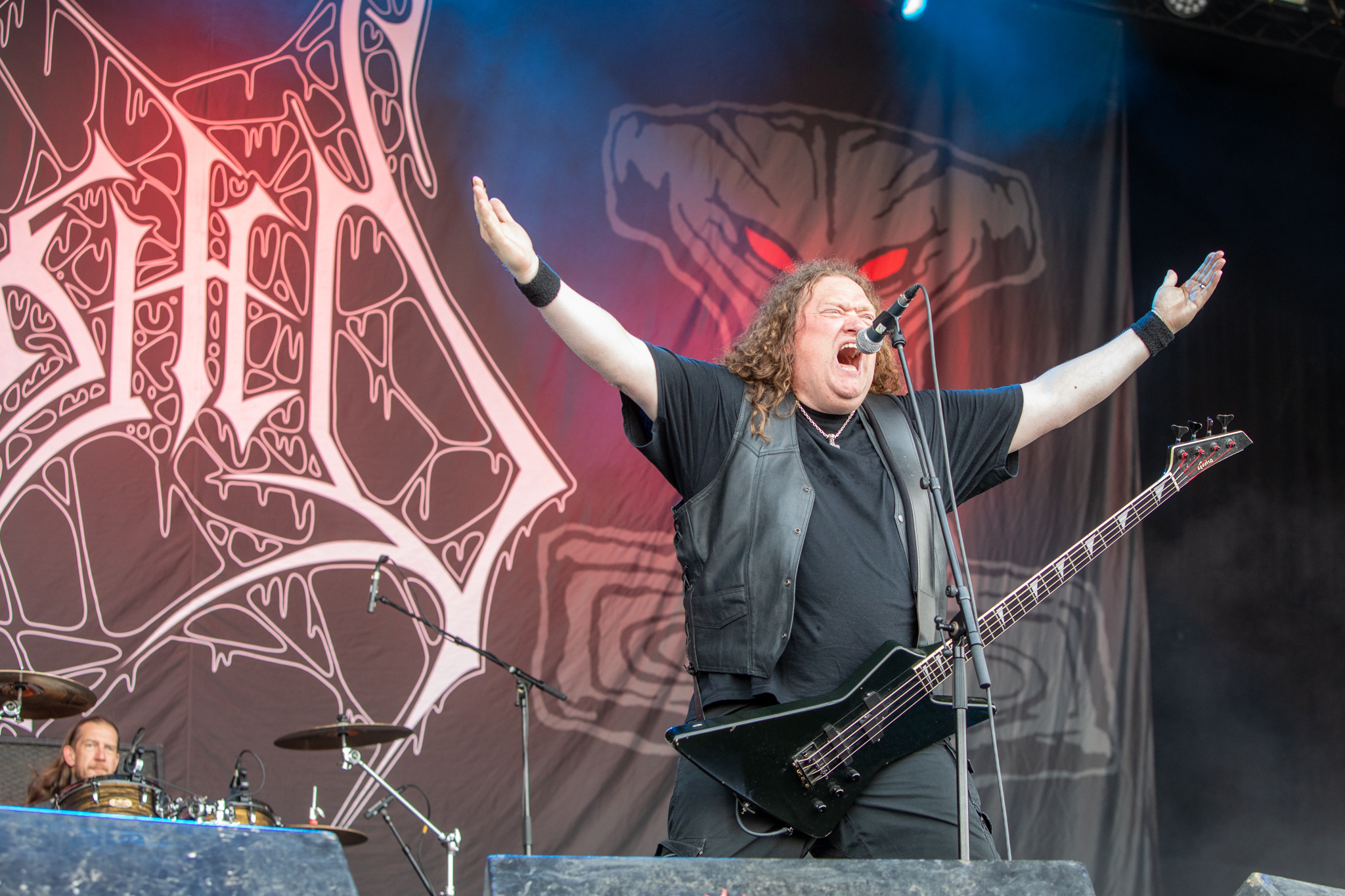 Bild vom Liveauftritt der Band Unleashed beim Summer Breeze 2025